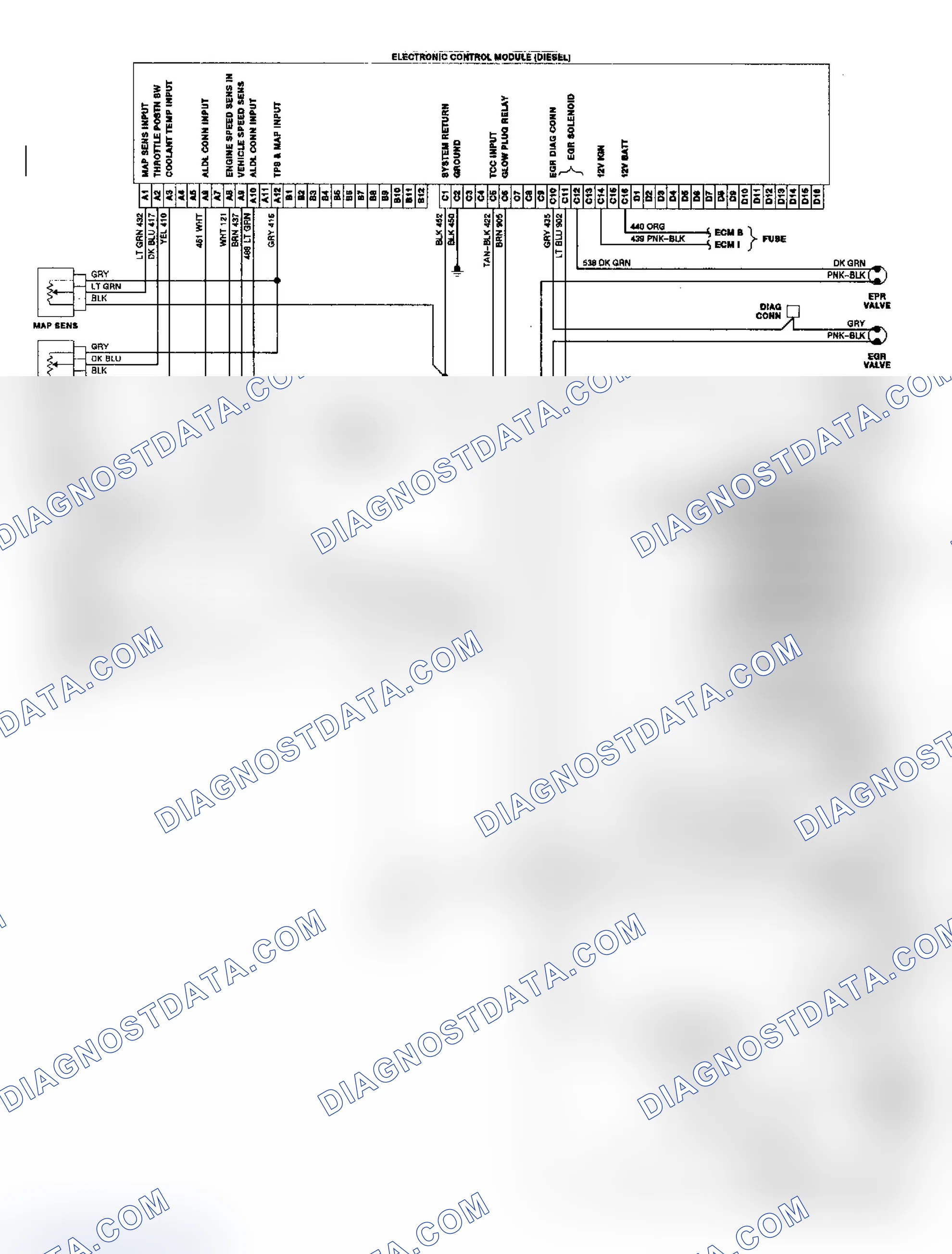 Scheme 223: 6.2L Diesel Electronic Control System Wiring Diagram ("G" Series)