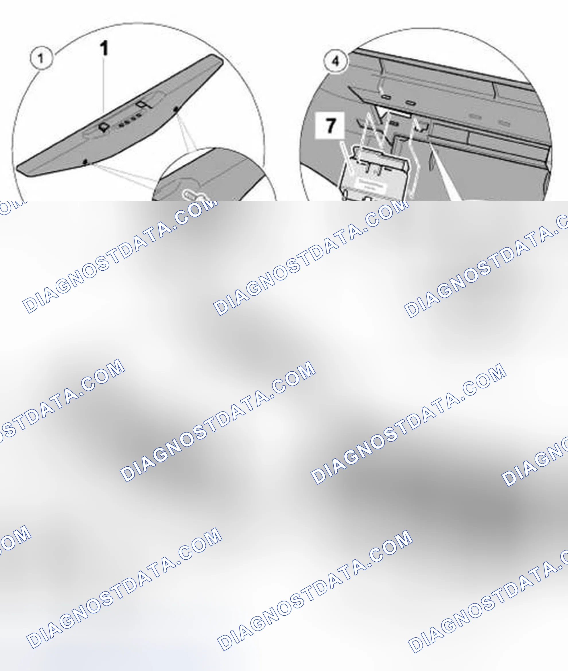 Scheme 58: Disassembling release for front lid