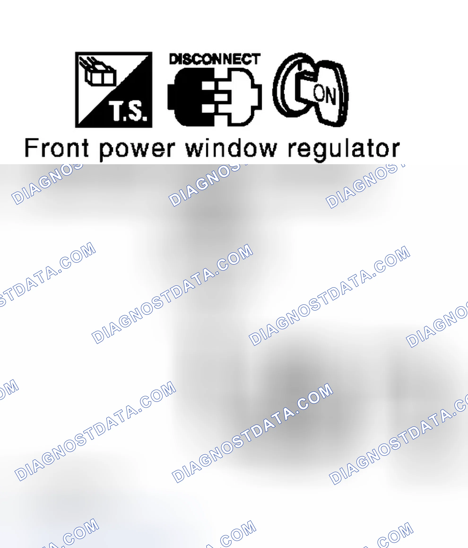 Scheme 25: Front Power Window Regulator Circuit Check (Passenger Side)