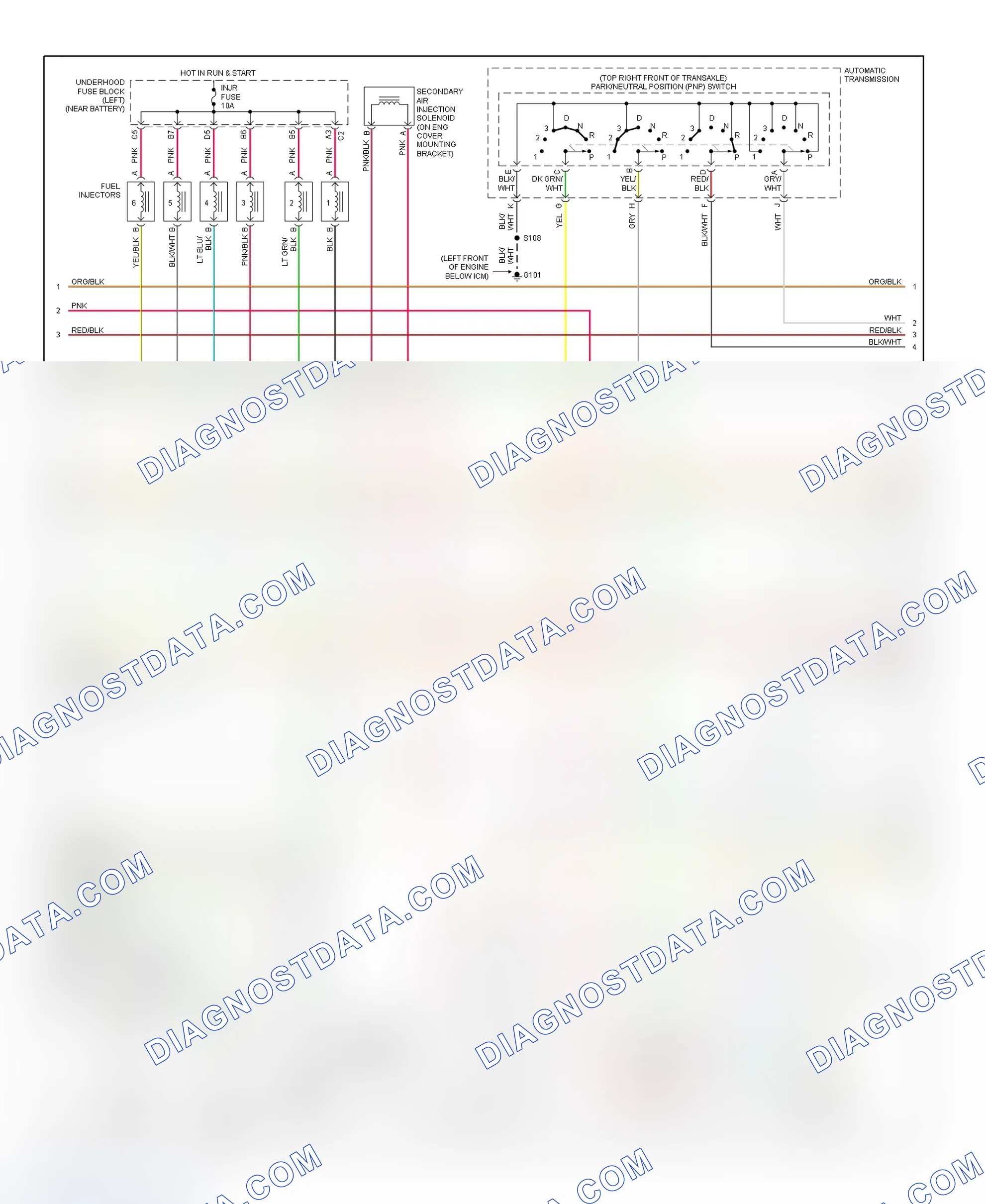 Scheme 187: PCM Wiring Diagram (Park Avenue - 3.8L - 2 Of 4)