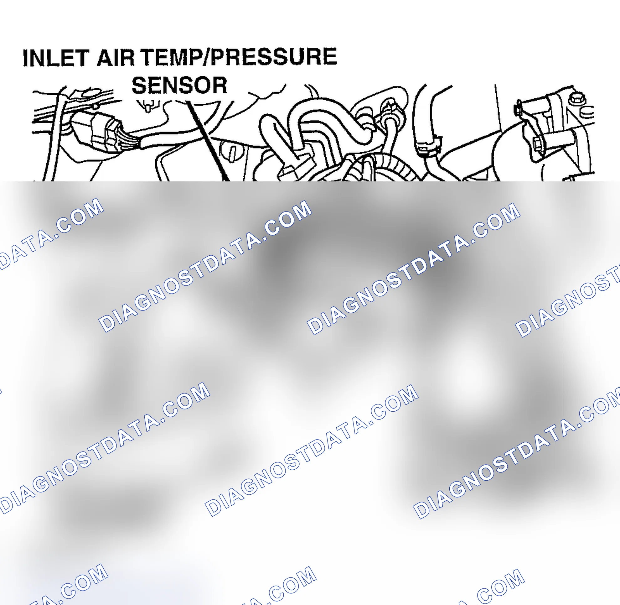 Scheme 741: INLET TEMP/PRESSURE SENSOR LOCATION - DIESEL