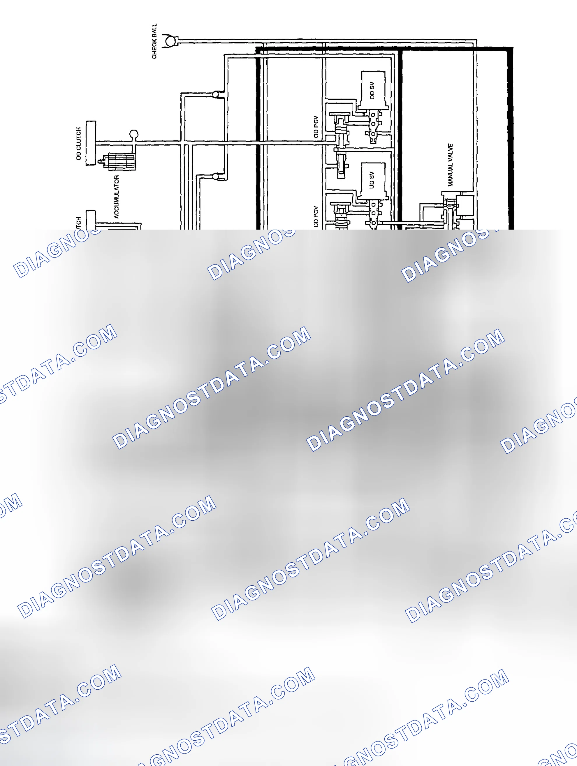 Scheme 97: Identifying Hydraulic Circuit In Reverse Gear