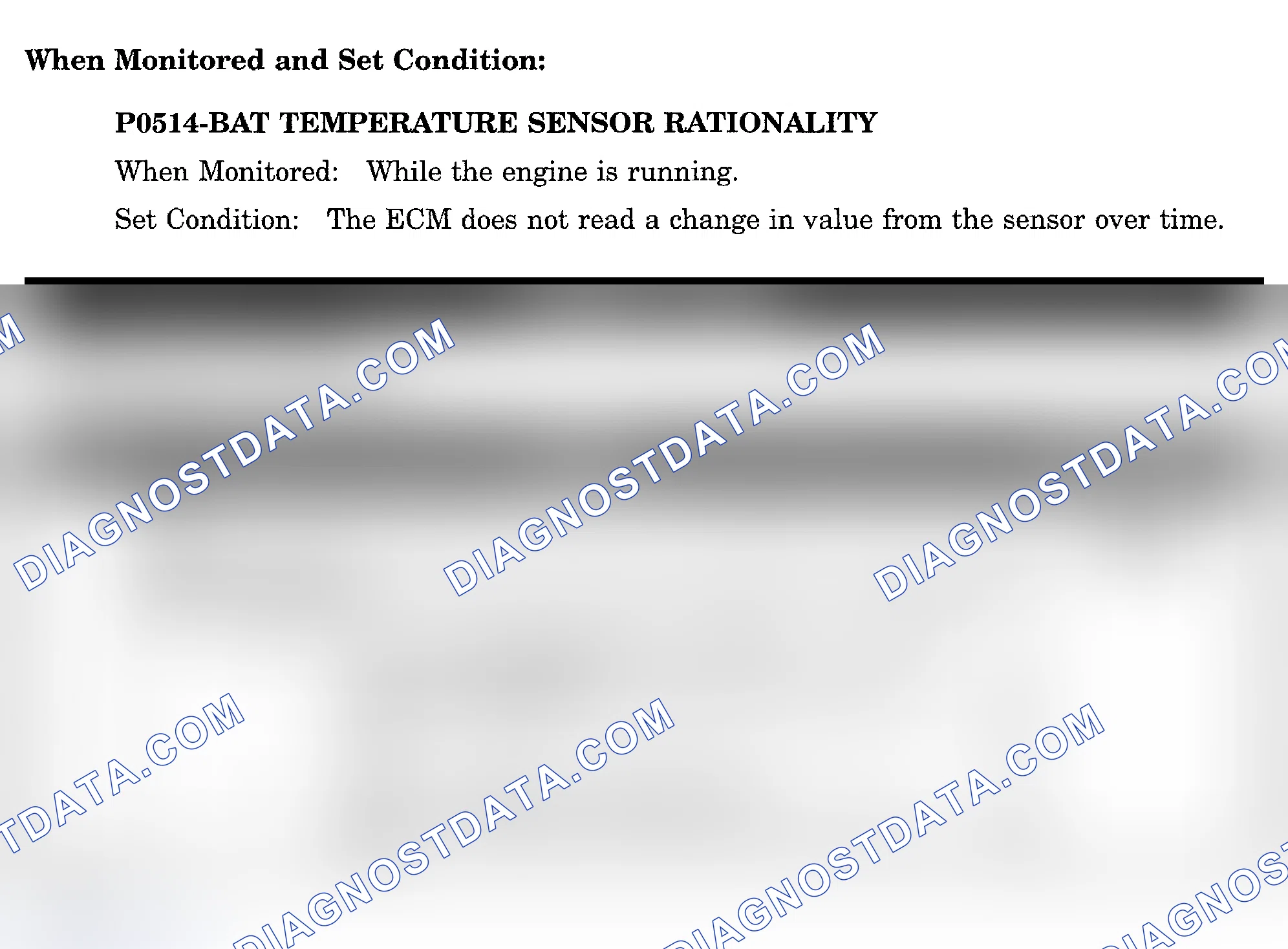 Scheme 902: DTC P0514: BAT TEMPERATURE SENSOR RATIONALITY