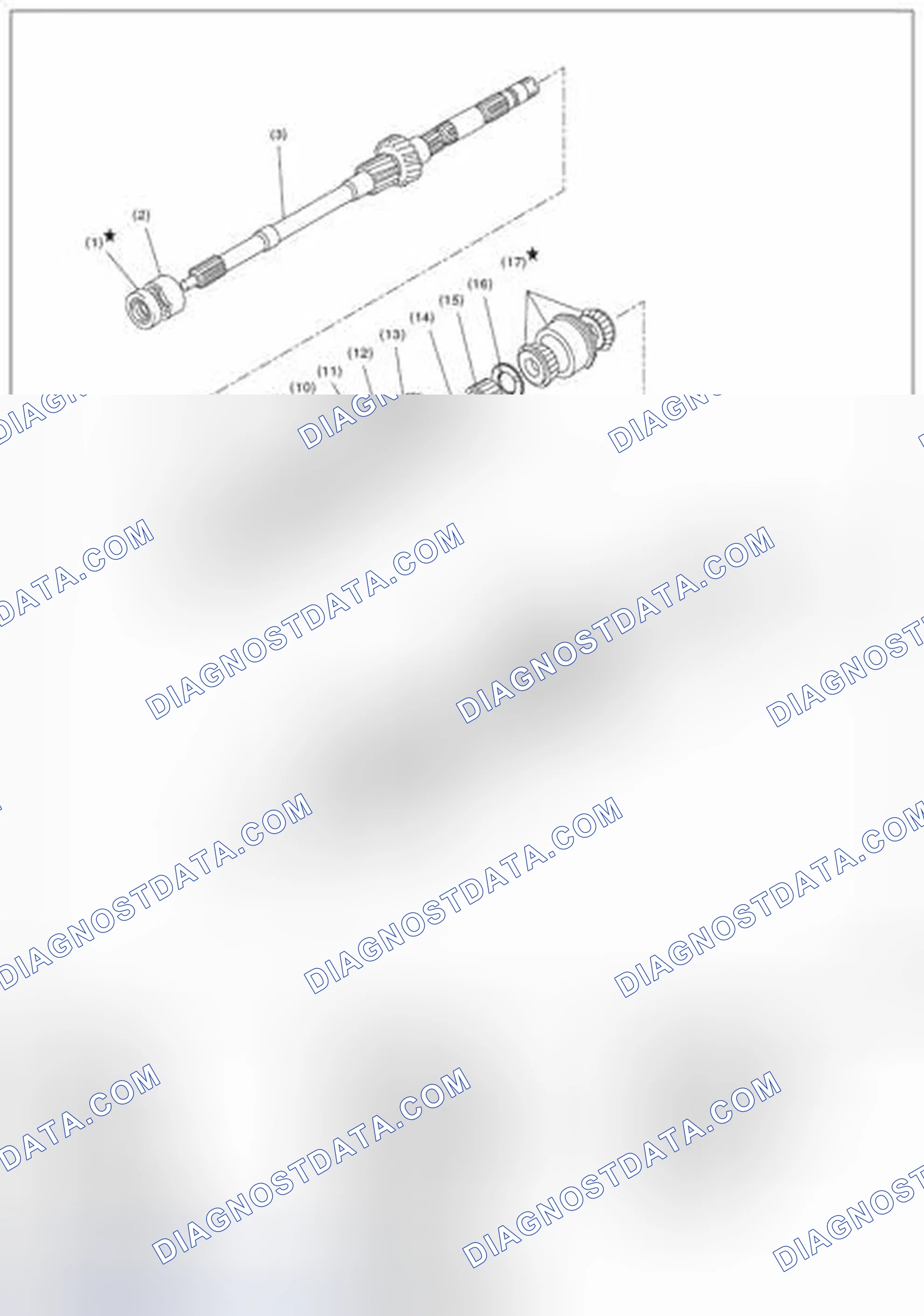Scheme 22: MAIN SHAFT FOR SINGLE-RANGE