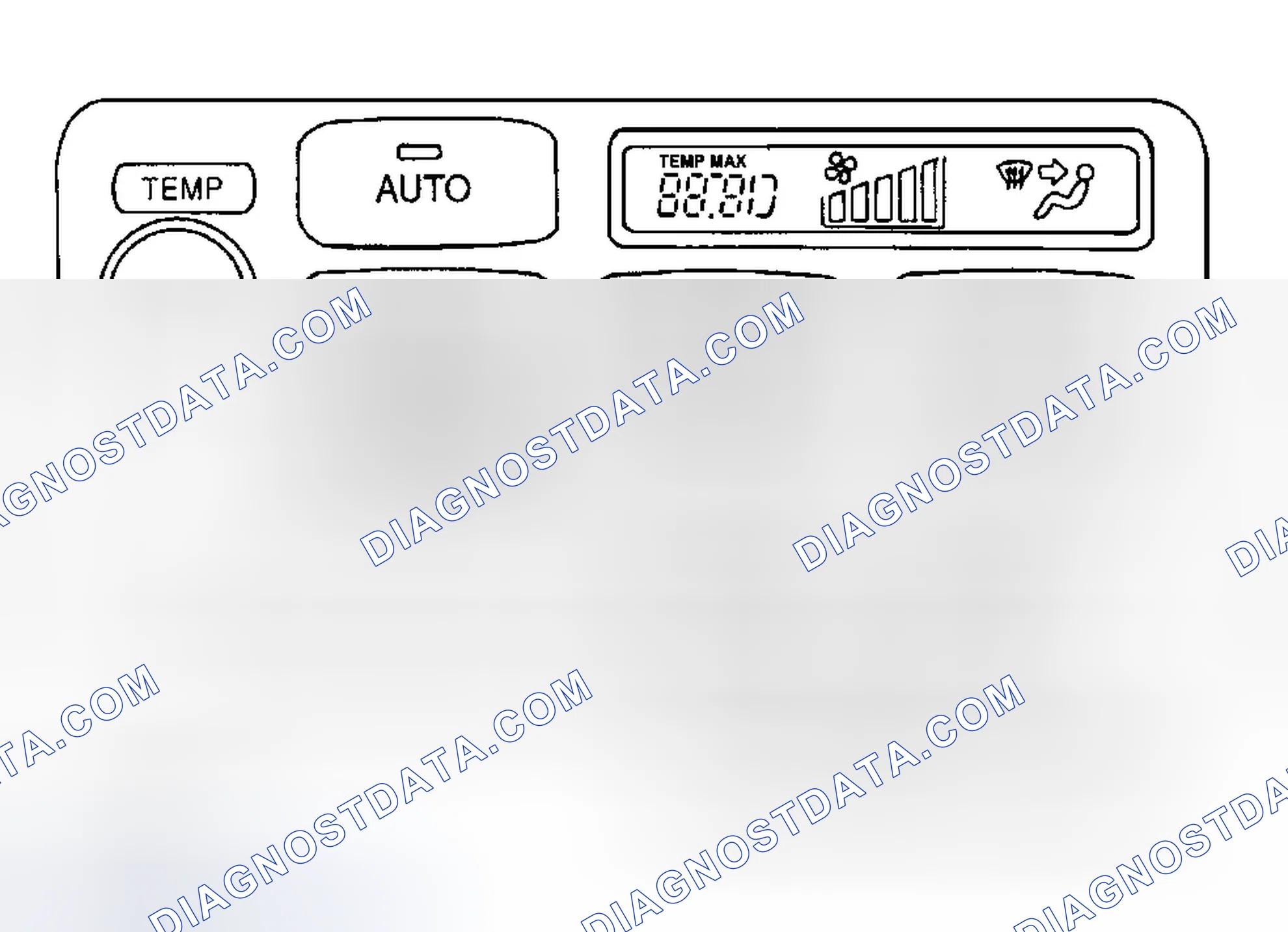 Scheme 32: Front A/C Control Panel (Without Navigation System)