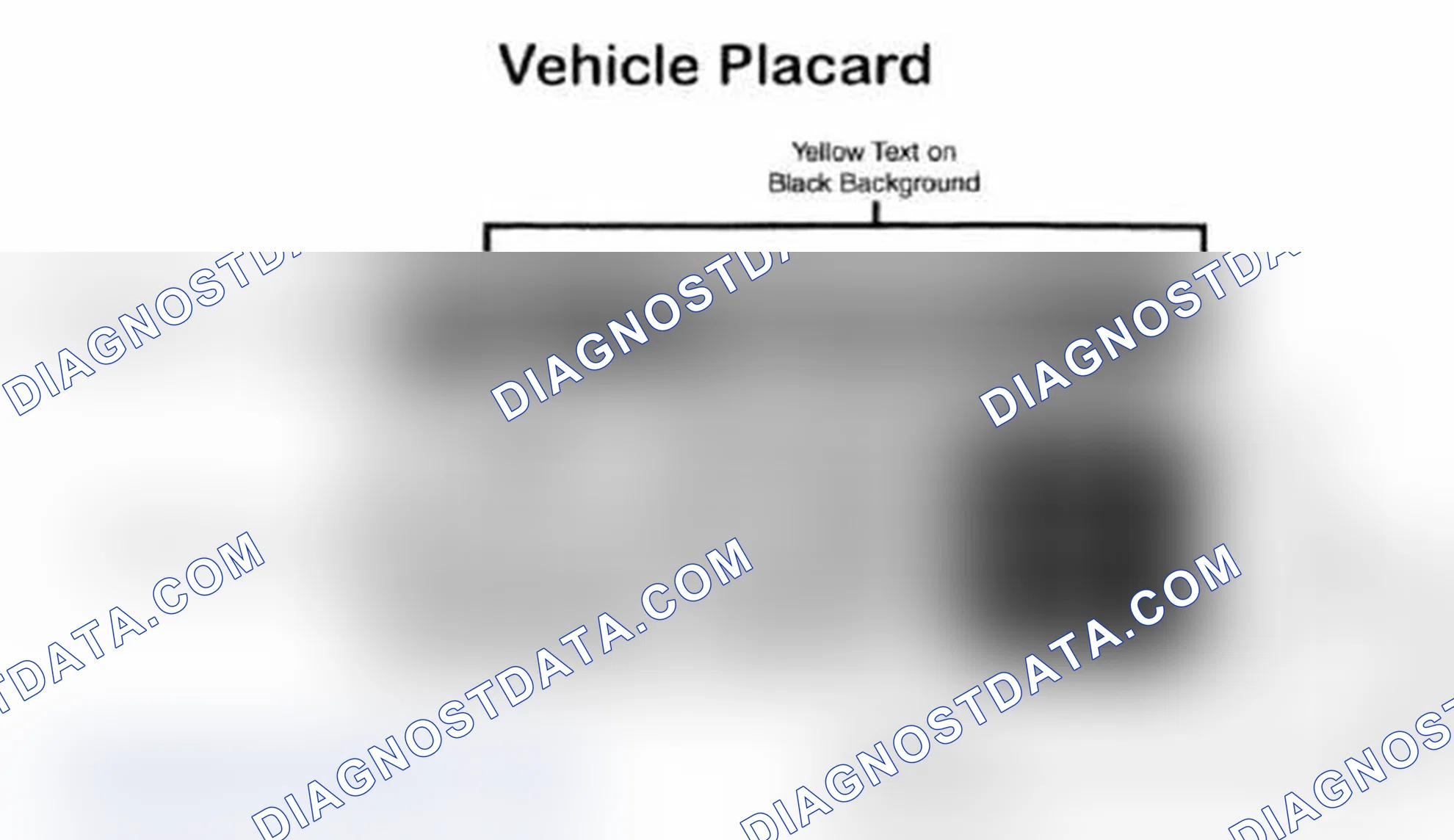 Scheme 28: Vehicle Tire Placard - Typical