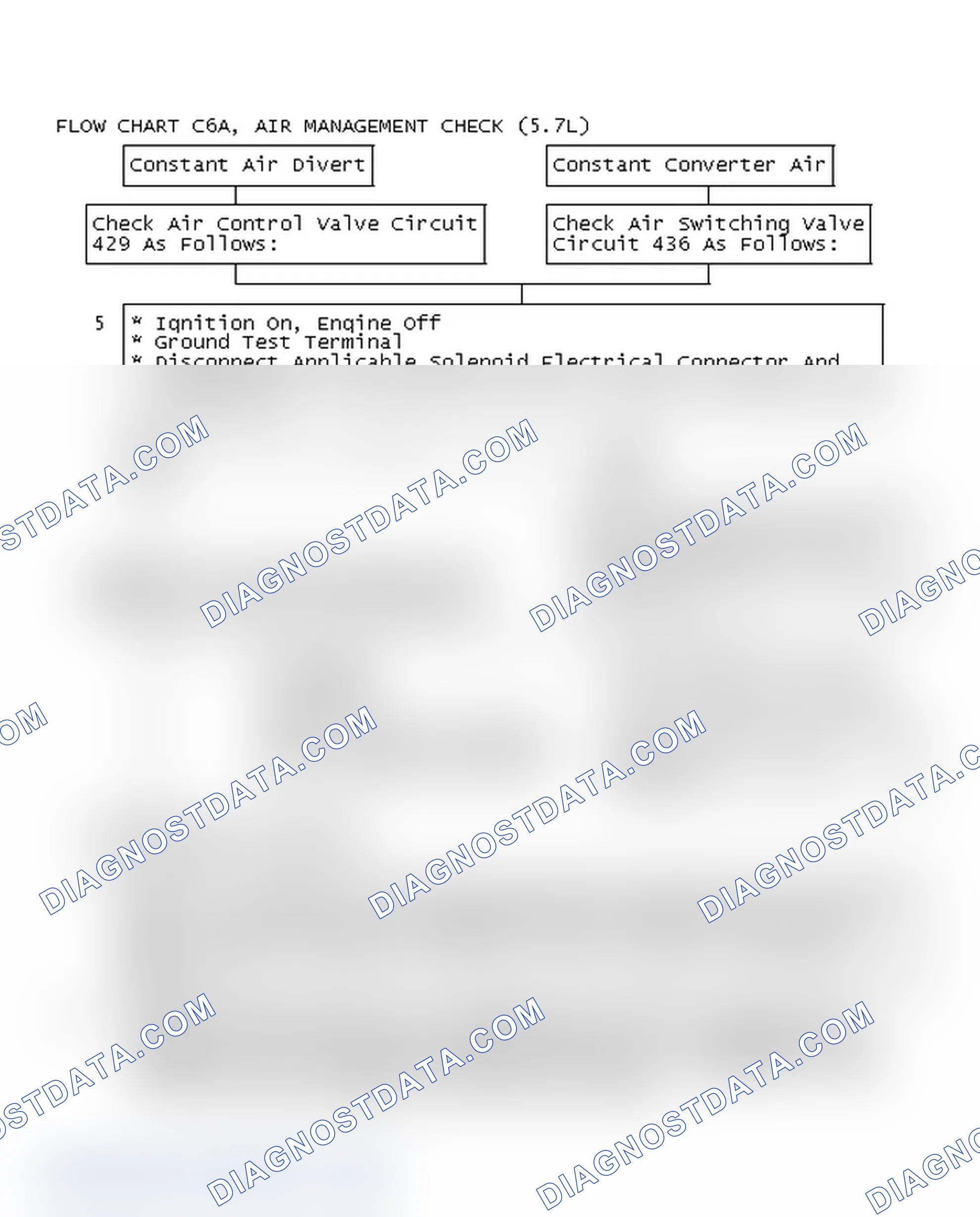 Scheme 553: Flow Chart C6A, Air Management Check (5.7L)