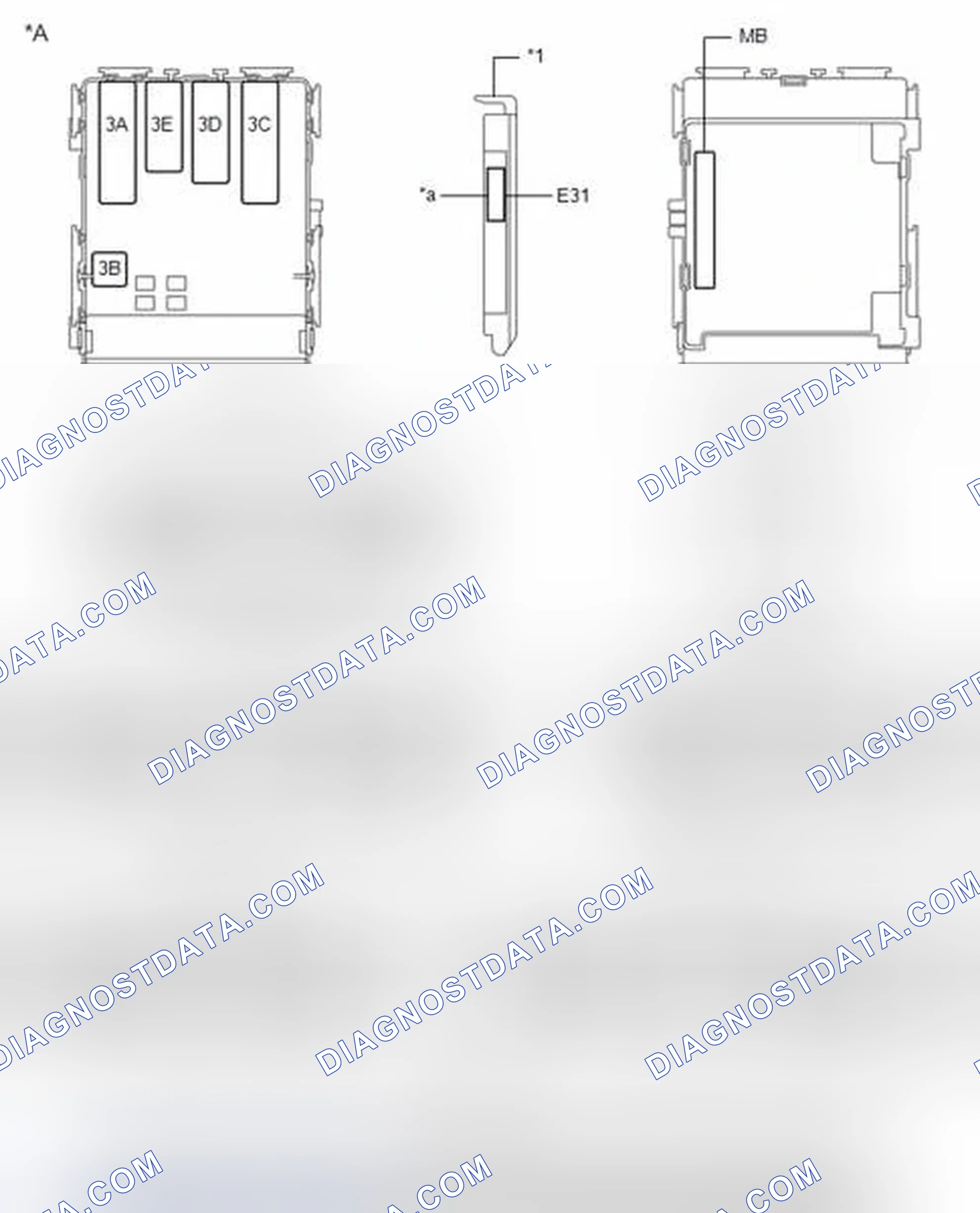 Scheme 11: TERMINALS OF ECU [08/2013 - ]