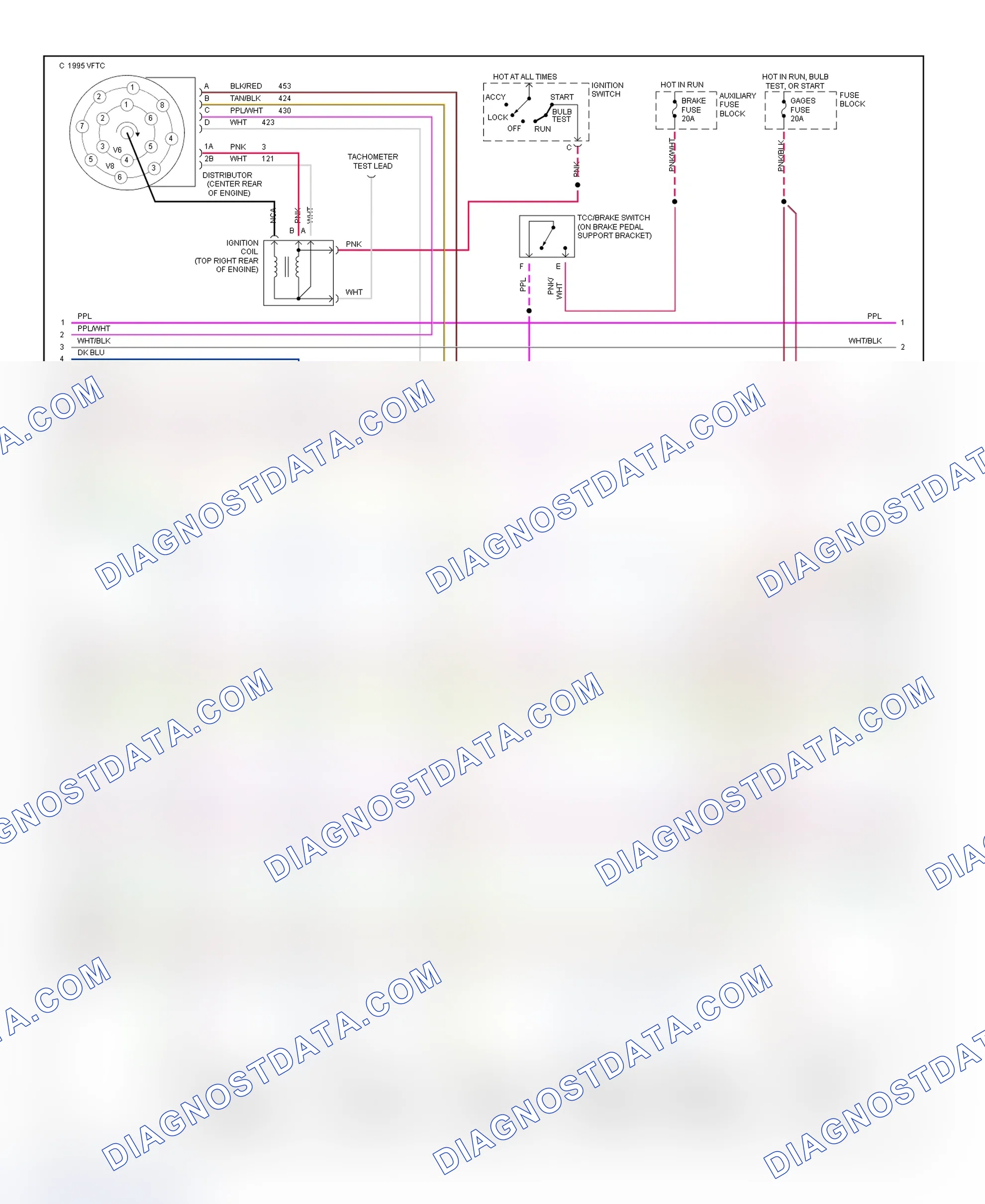 Scheme 107: Wiring Diagram (Van - 5.7L With 4L60-E - 2 Of 3)
