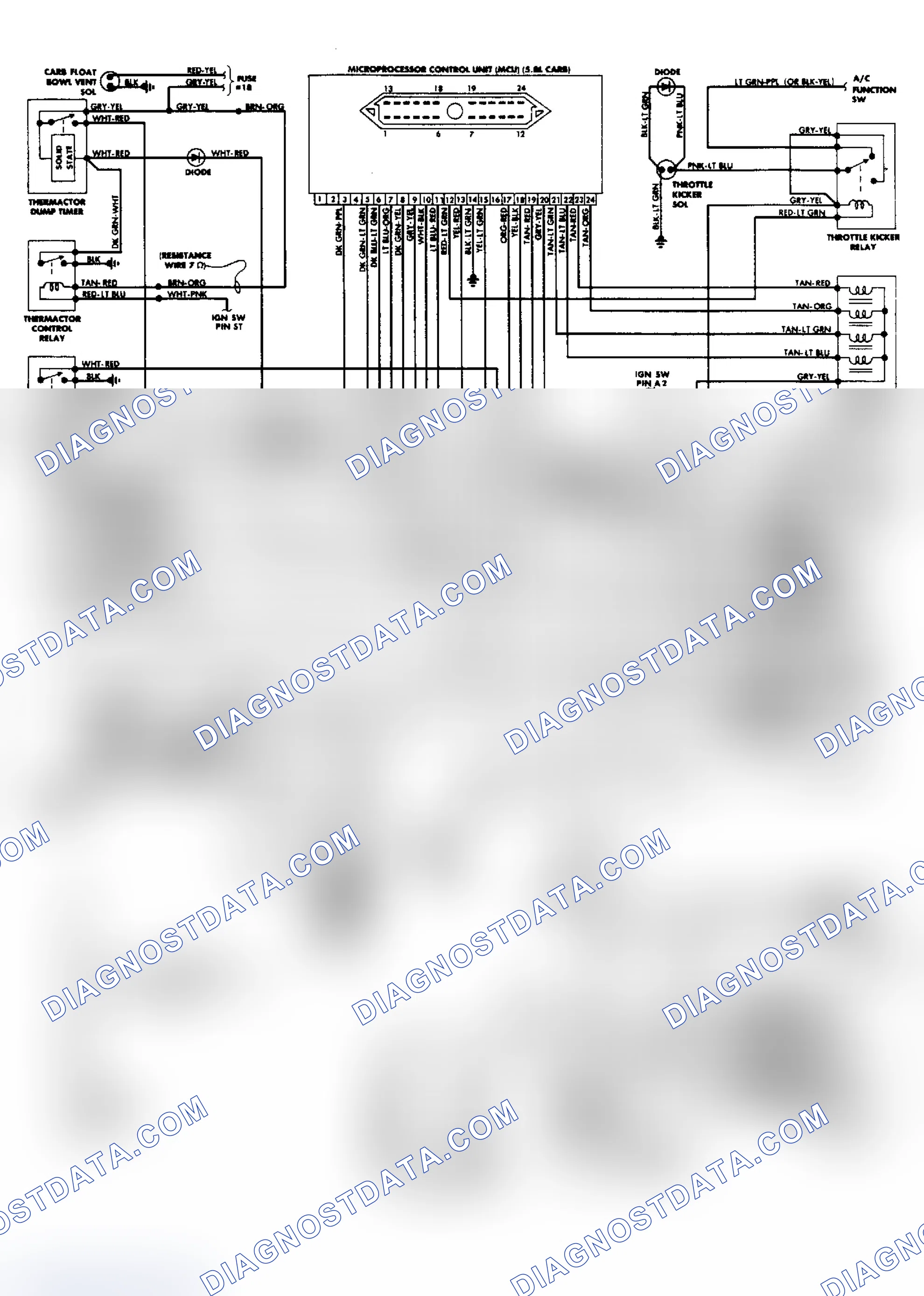 Scheme 59: 5.8L Police MCU System Wiring Diagram