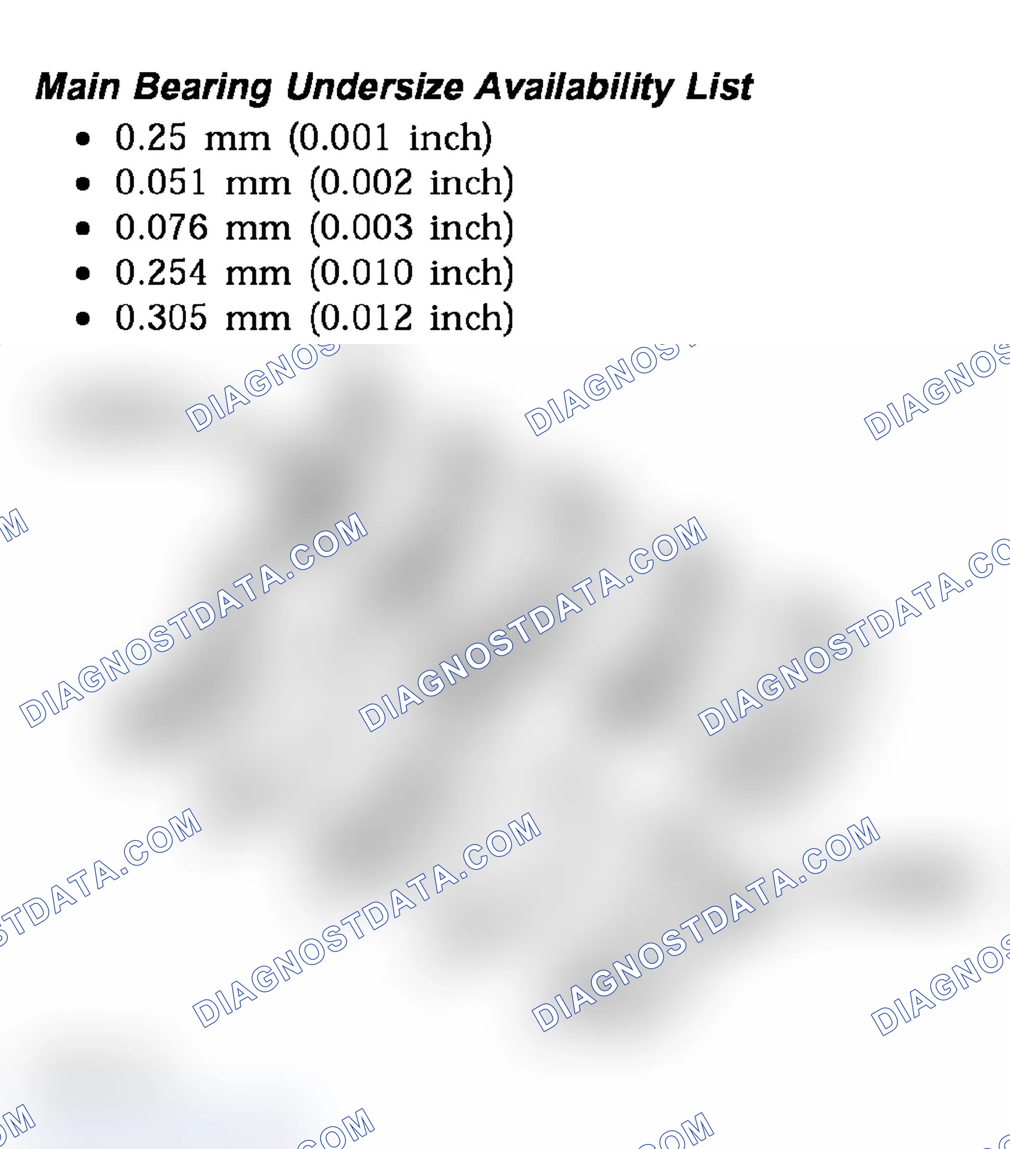 Scheme 595: CRANKSHAFT MAIN BEARING FITTING