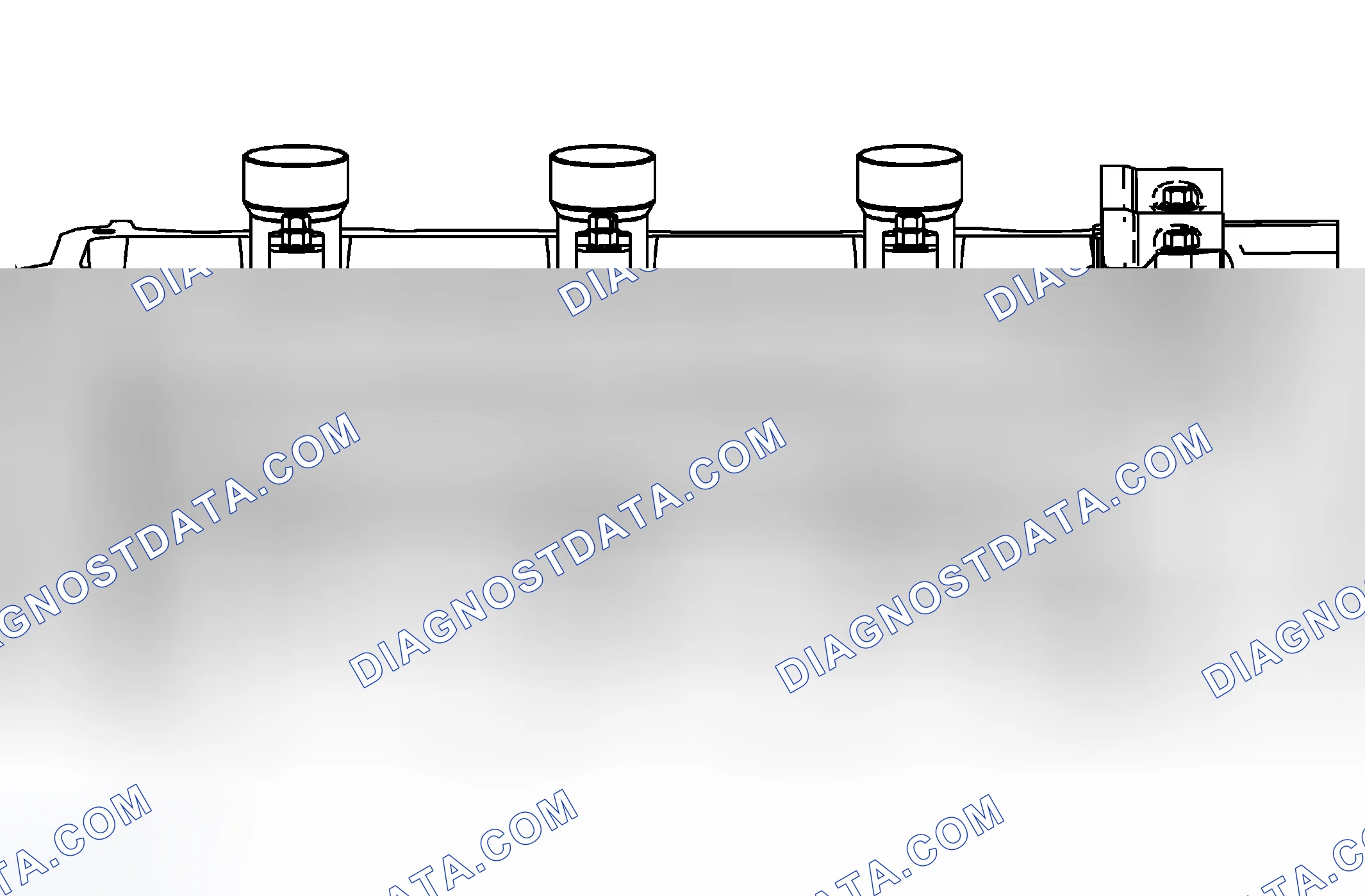 Scheme 194: Left Cylinder Head Intake Face