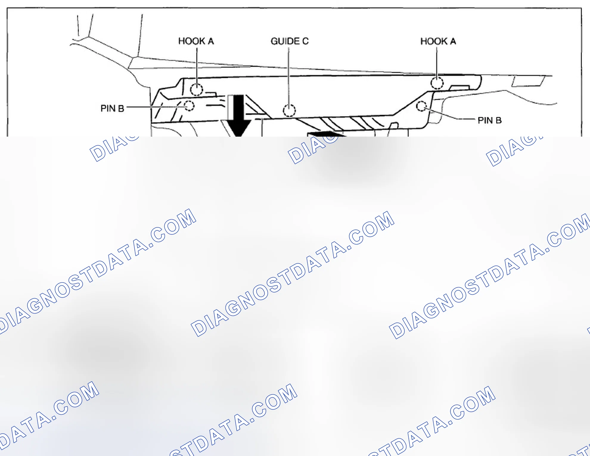 Scheme 104: DASHBOARD UNDER COVER REMOVAL/INSTALLATION