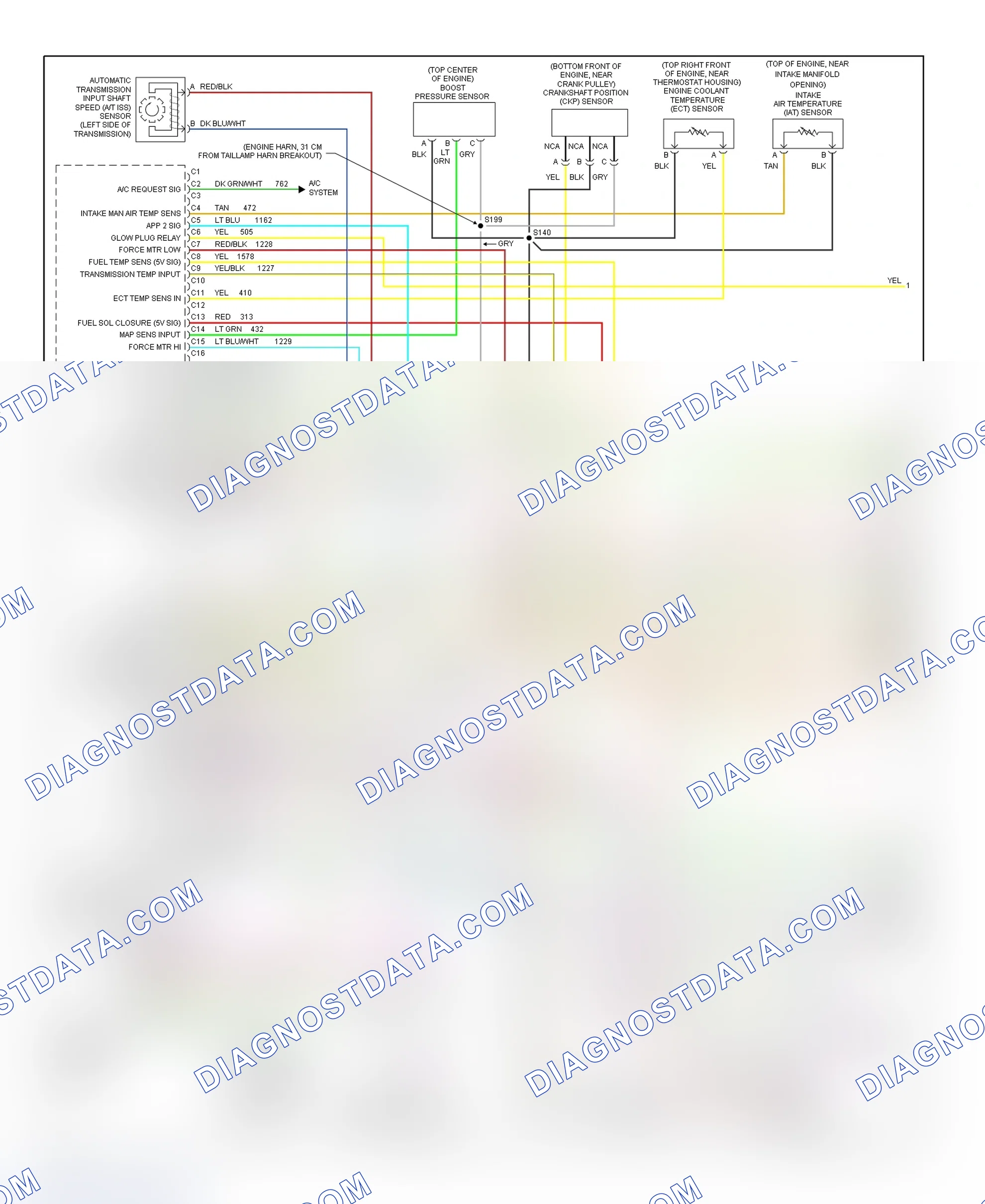 Scheme 93: PCM Wiring Diagram (Pickup - 6.5L - 1 Of 4)