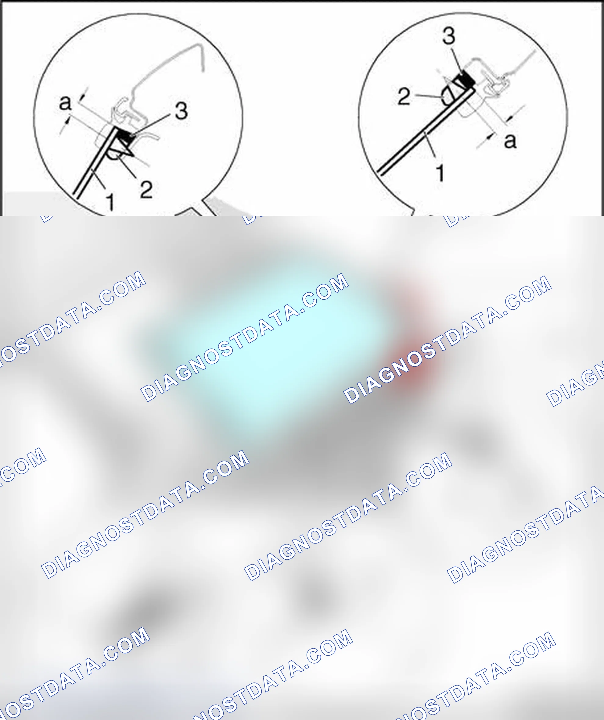 Scheme 214: Side window (Avant), removing and installing - assembly overview