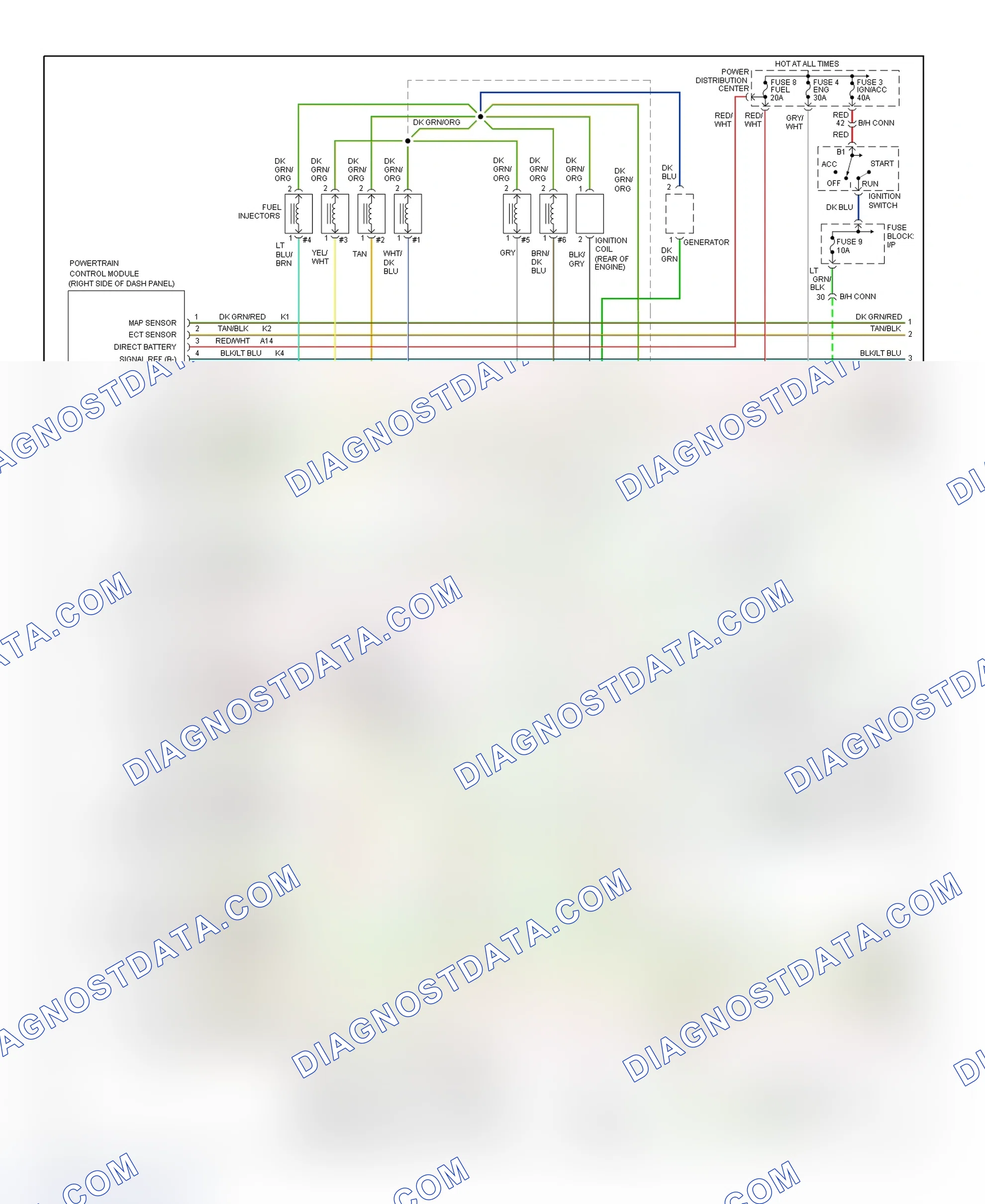 Scheme 31: Wiring Diagram (Ram Pickup - 3.9L - 1 Of 2)