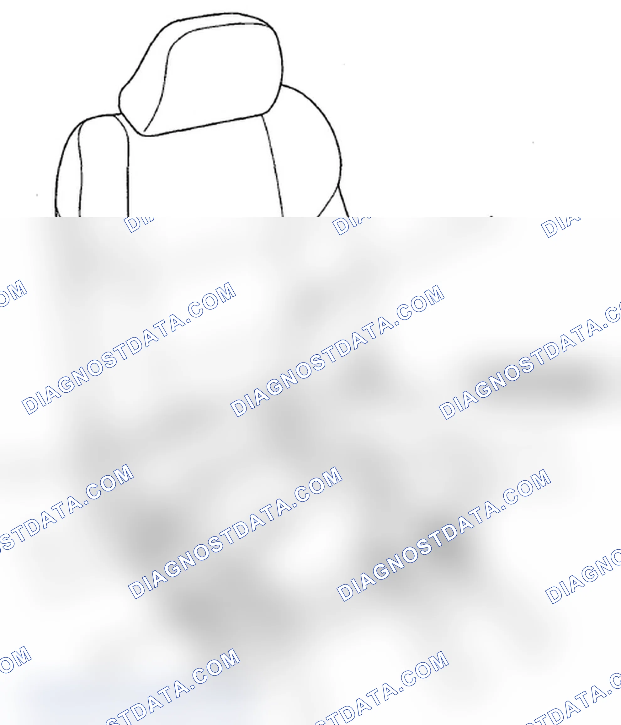 Scheme 543: Identifying Front Passenger's Seat Wire Harness (Page 203-65)