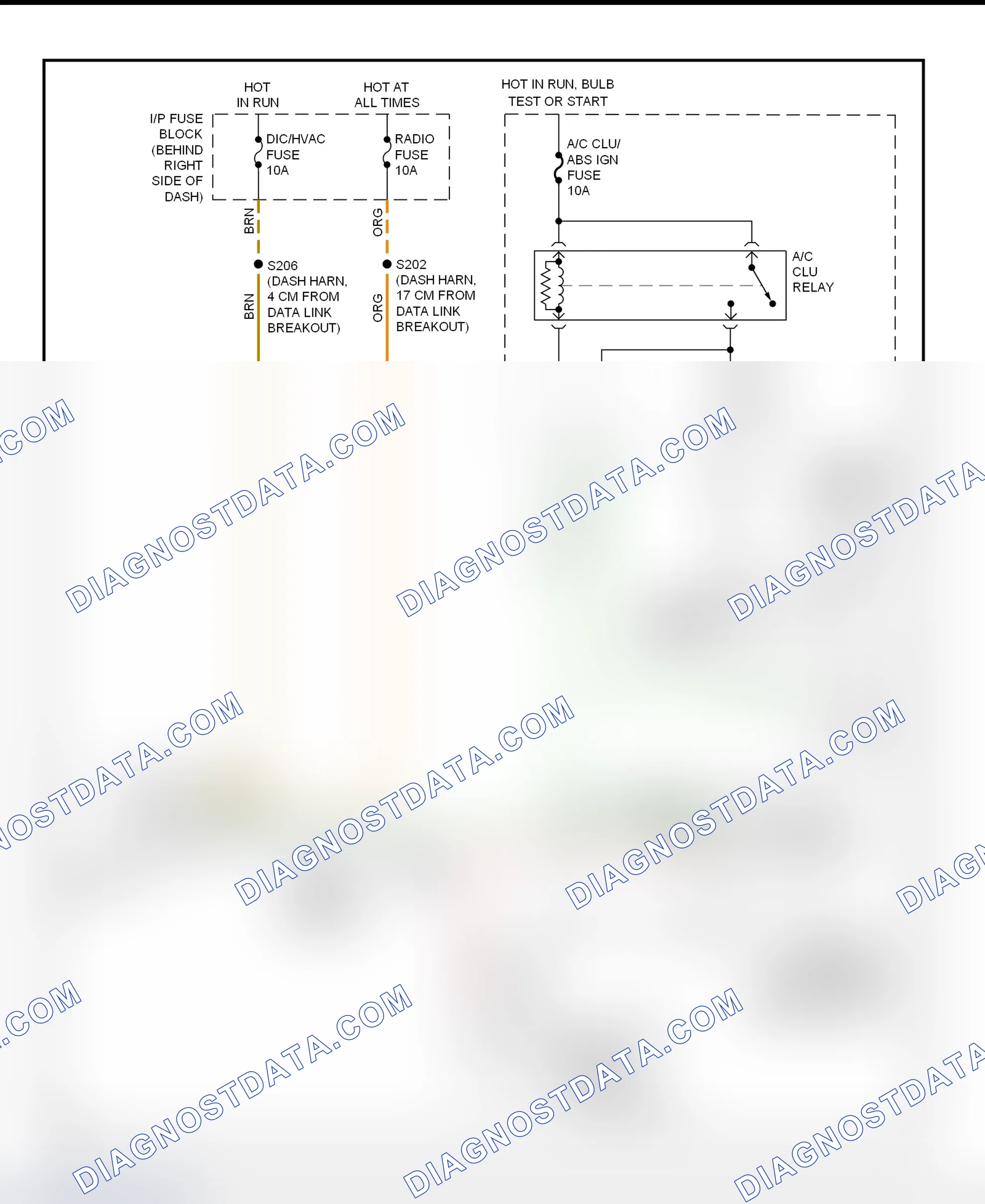Scheme 61: A/C Compressor Clutch Control Circuit Wiring Diagram (2001 Grand Prix)