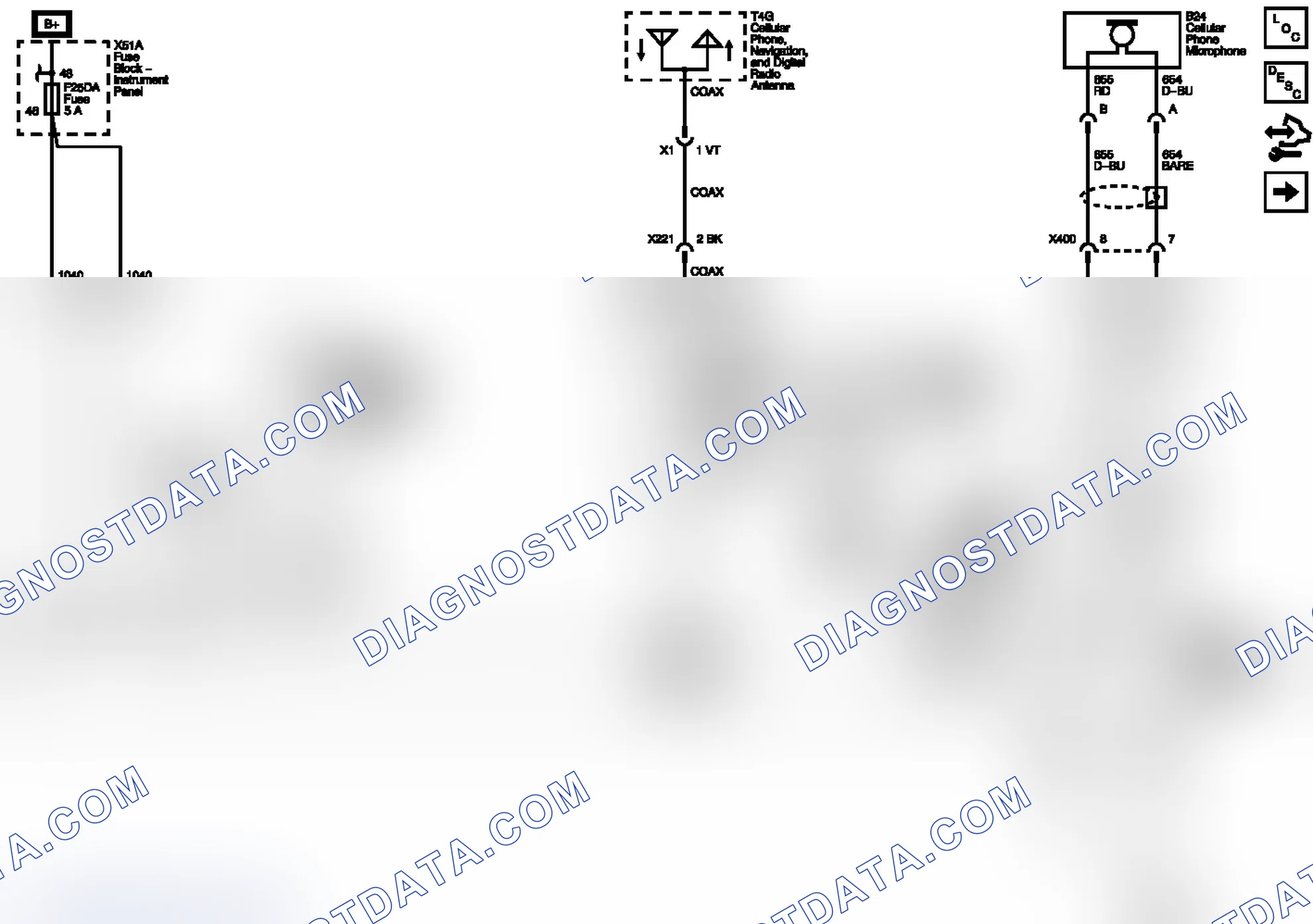 Scheme 7: Power, Ground, Serial Data, Antennas, and Microphone Wiring Schematics