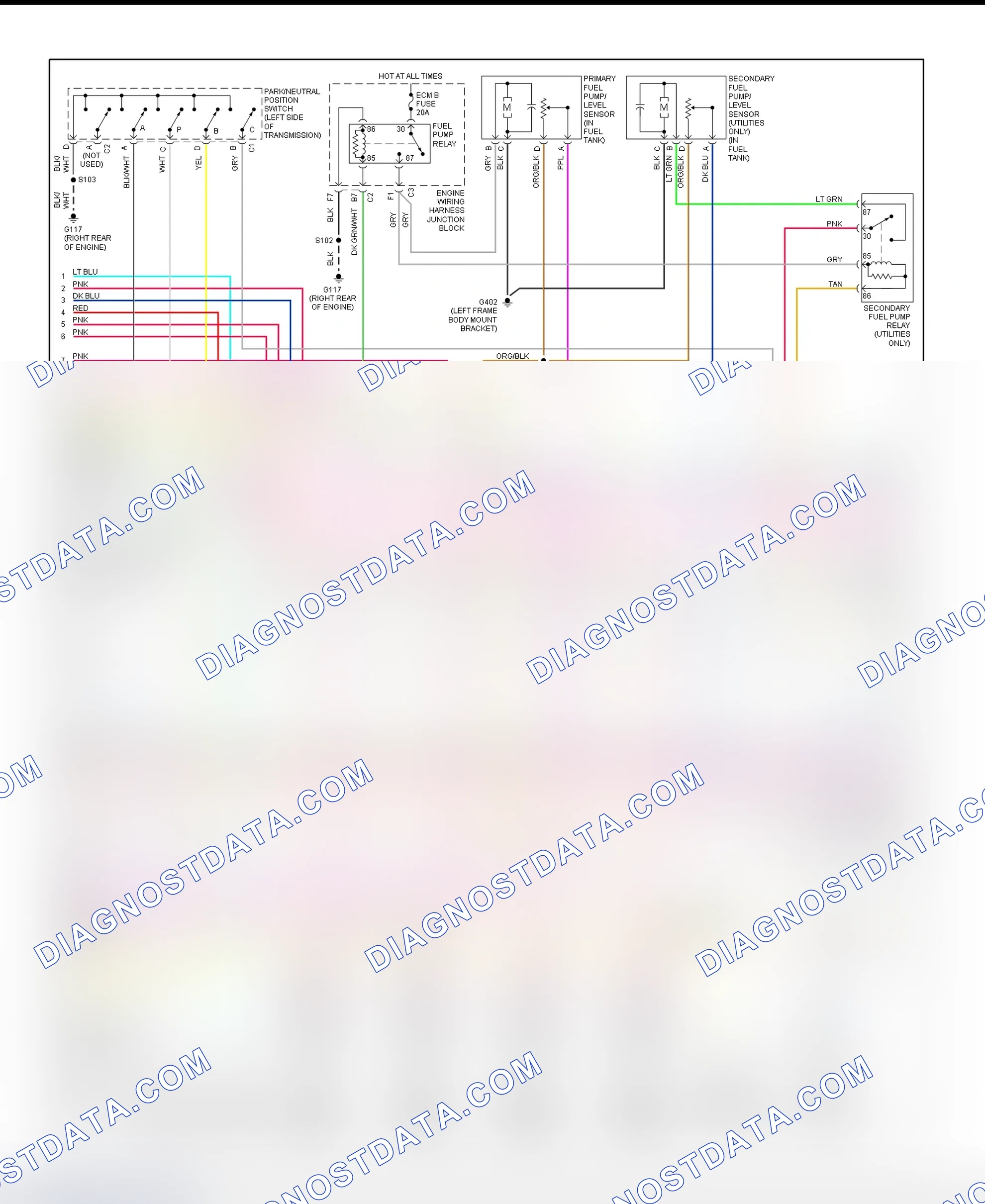 Scheme 184: PCM Wiring Diagram (Sierra, Silverado, Tahoe & Yukon XL - 6.0L - 2 Of 5)