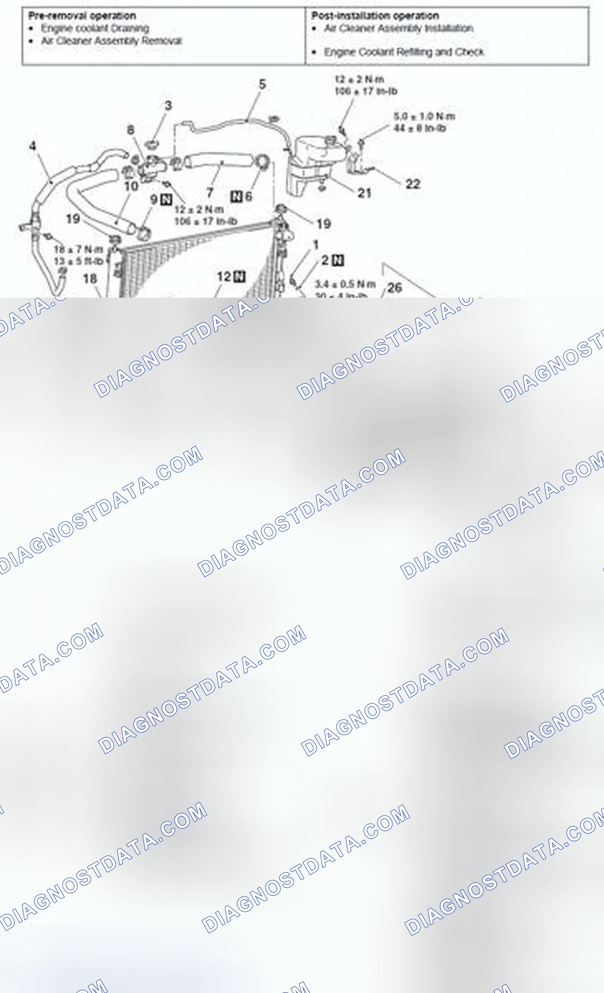 Scheme 53: REMOVAL AND INSTALLATION < 2.4L ENGINE >