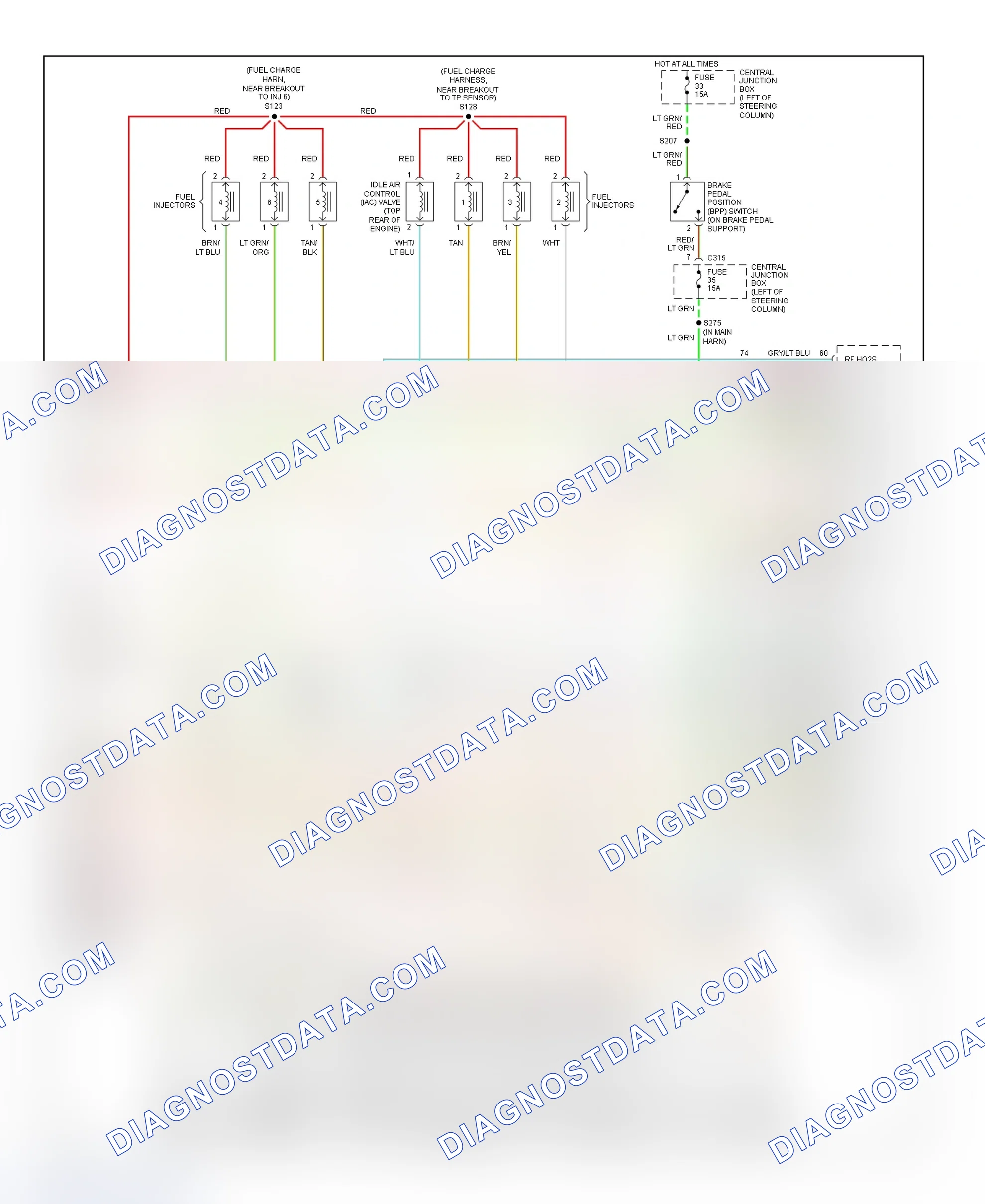 Scheme 120: PCM Wiring Diagram (Mustang - 3.8L - 3 Of 3)