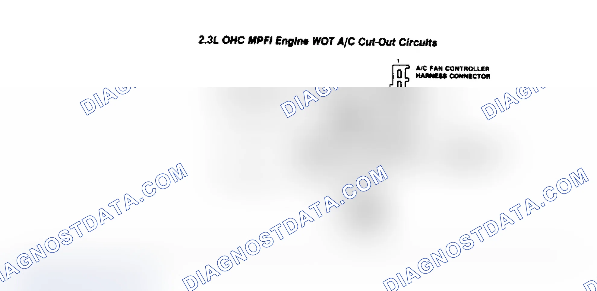 Scheme 36: 2.3L OHC MPFI Engine WOT A/C Cut-Out Circuits