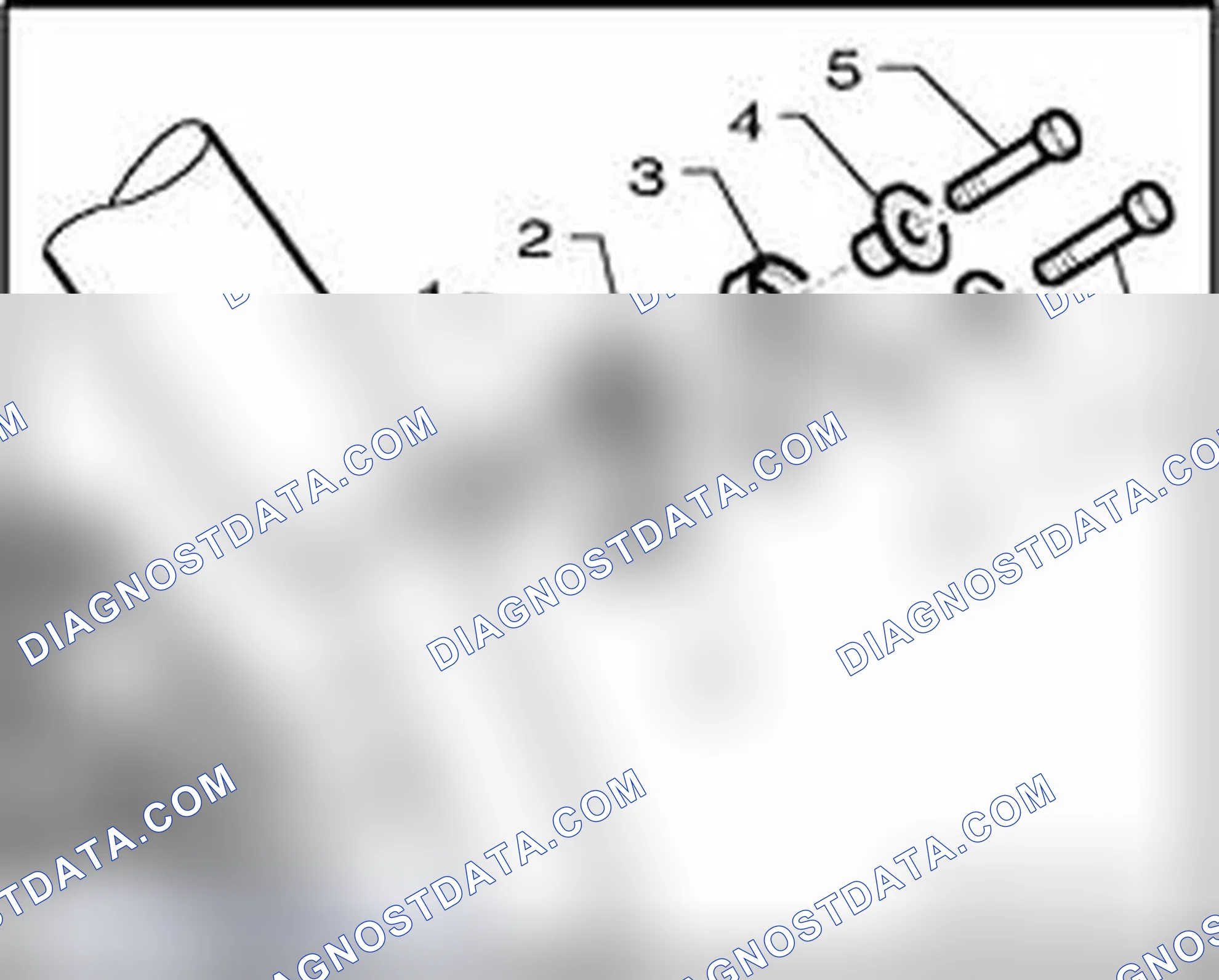 Scheme 373: Individual left mounting components - vehicles with automatic transmission