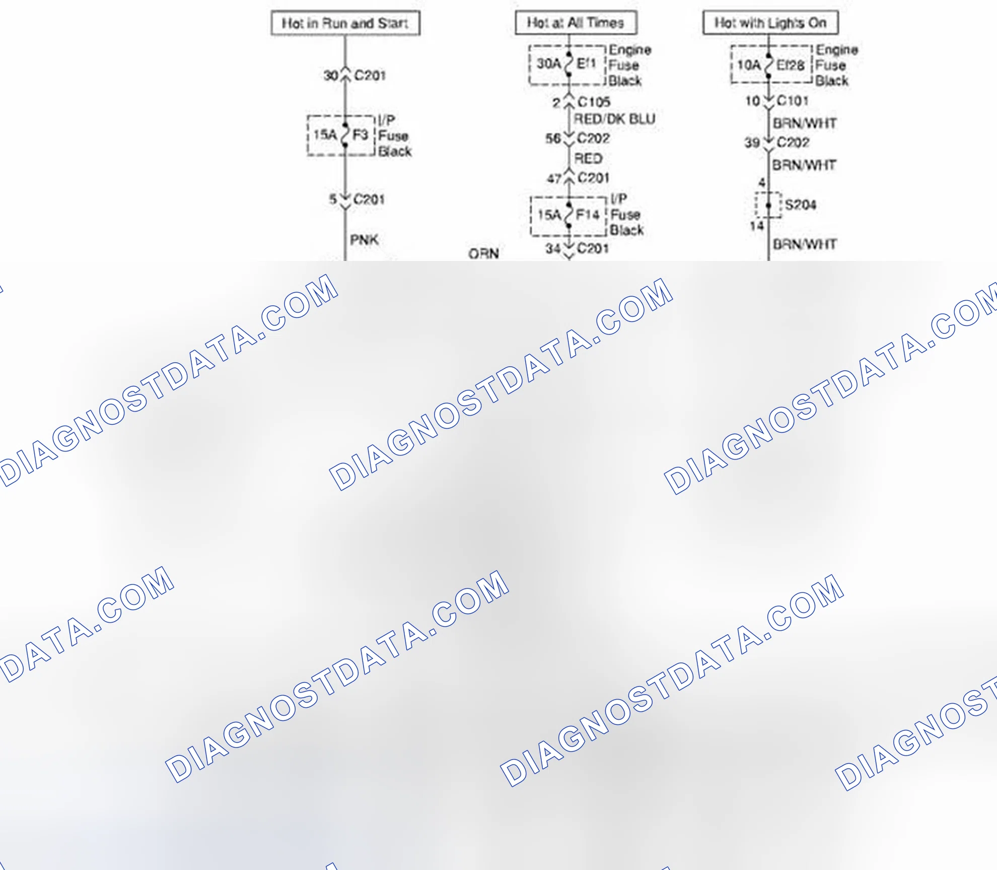 Scheme 18: Turn and Hazard Lamps Circuit Diagram (For NOTCHBACK Model, CANADA ONLY)