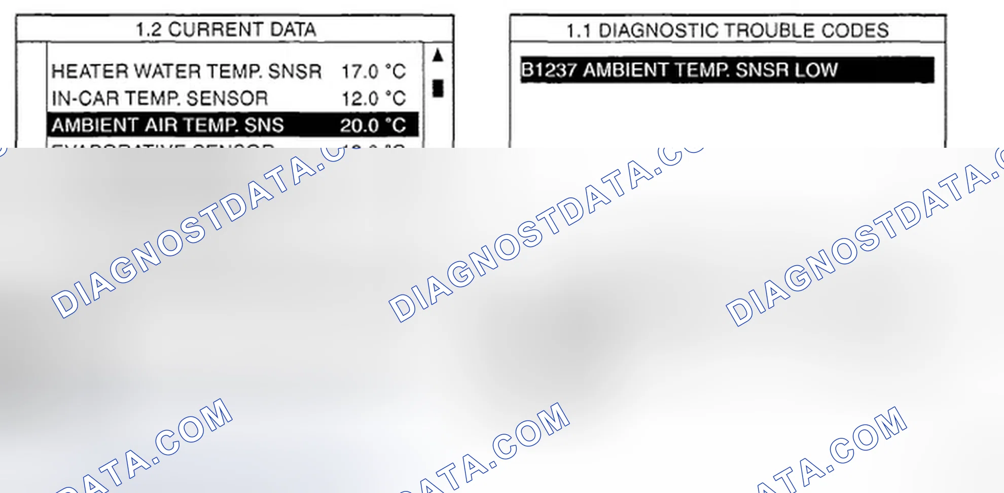 Scheme 10: MONITOR SCAN TOOL DATA