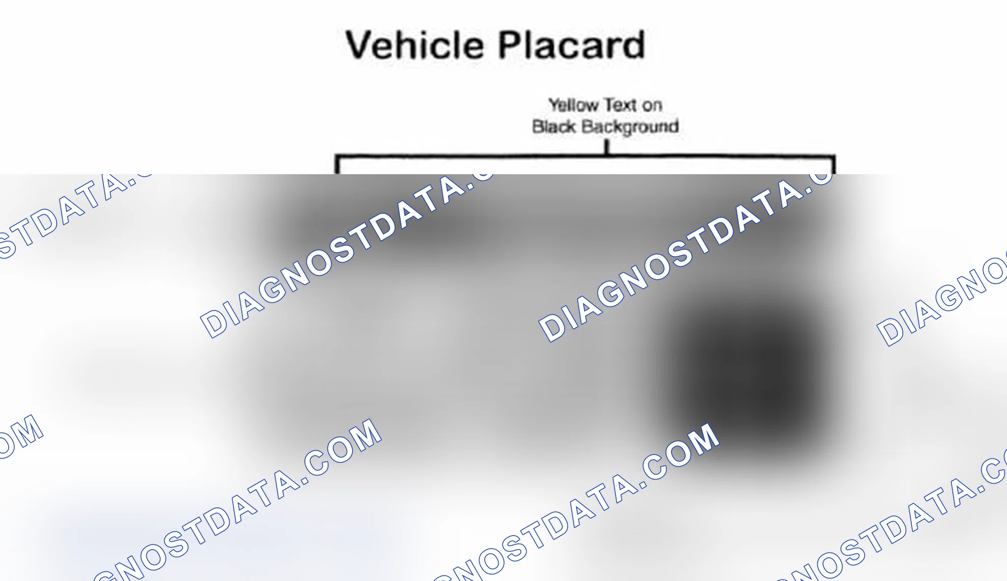 Scheme 28: Vehicle Tire Placard - Typical