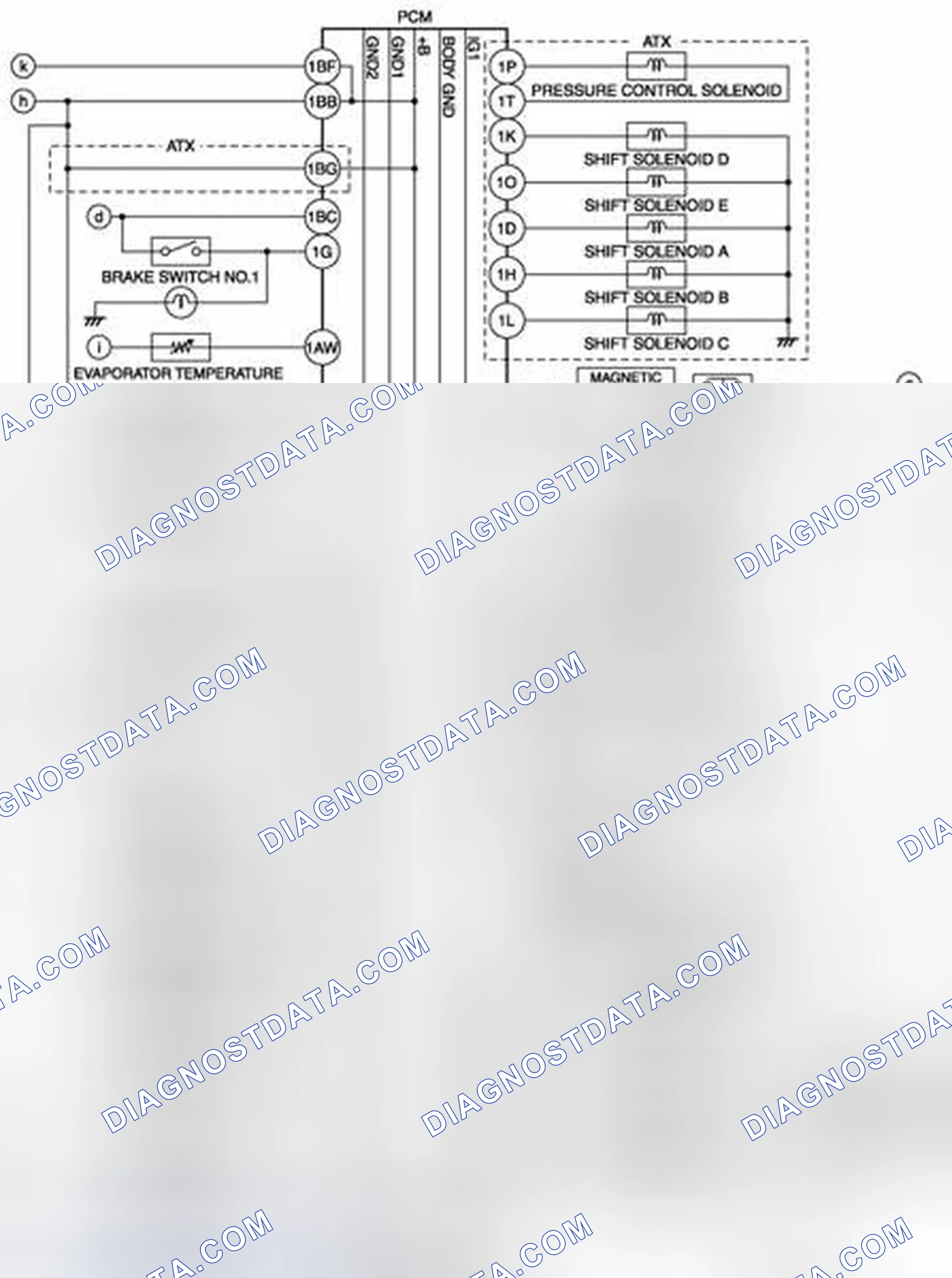 Scheme 22: Engine Control System Wiring Diagram (1 Of 2)