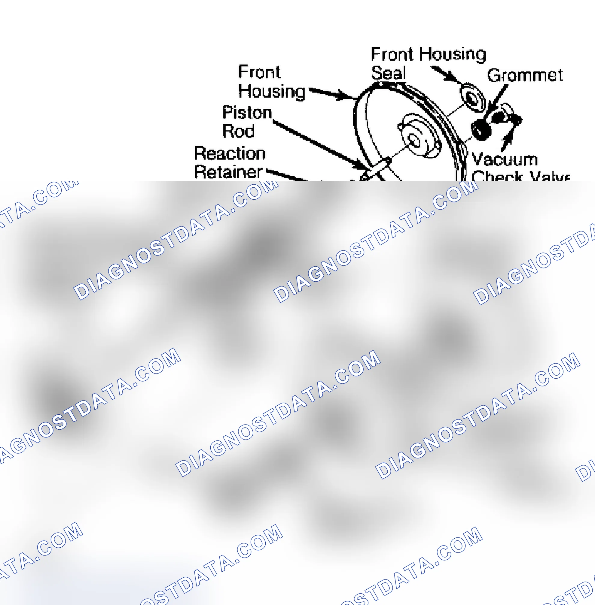 Scheme 16: Typical Delco-Moraine Single Diaphragm Power Brake Unit Do not disassemble power push rod assembly.