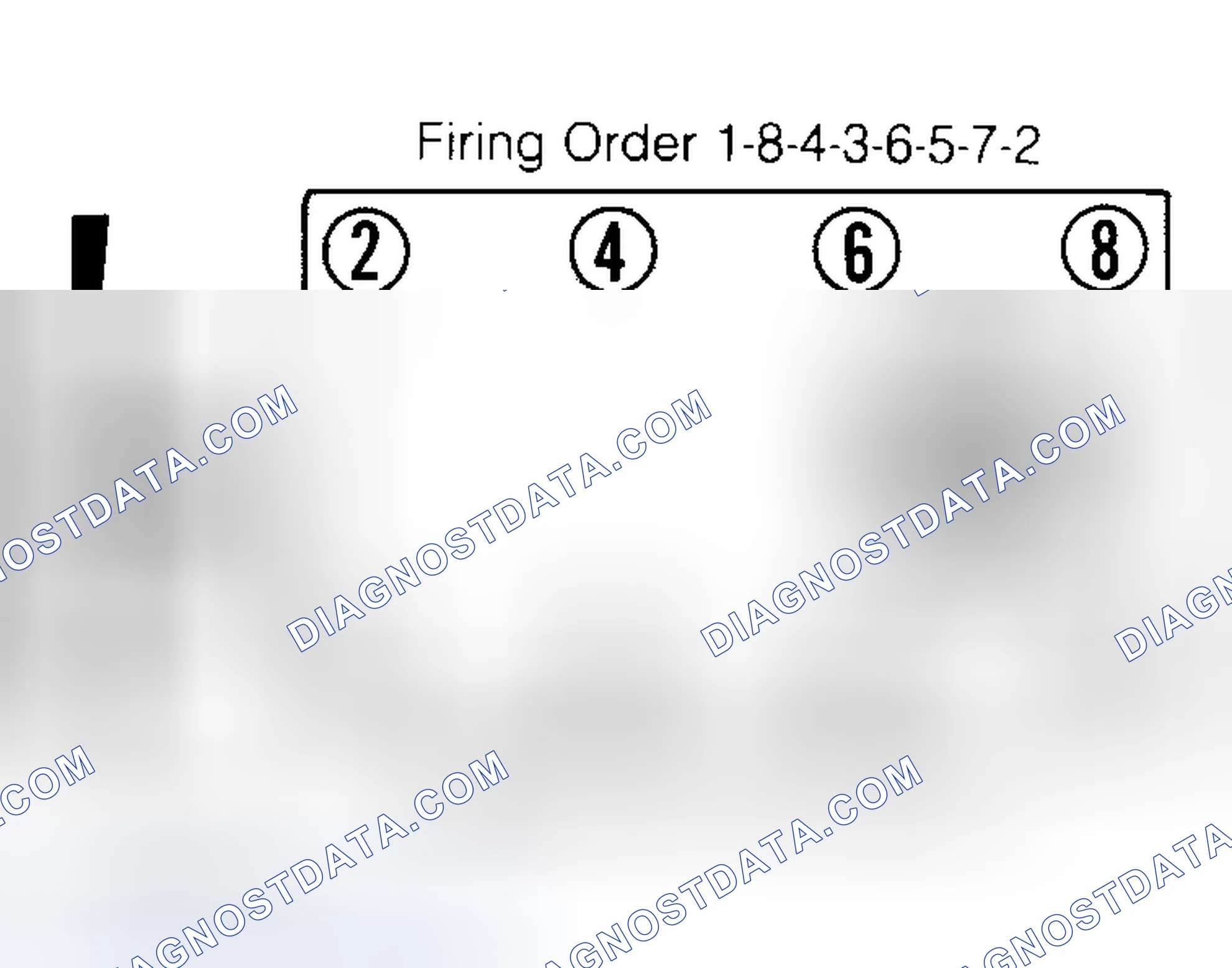 Scheme 6: Firing Order & Timing Marks (5.0L, 5.7L & 7.4L)