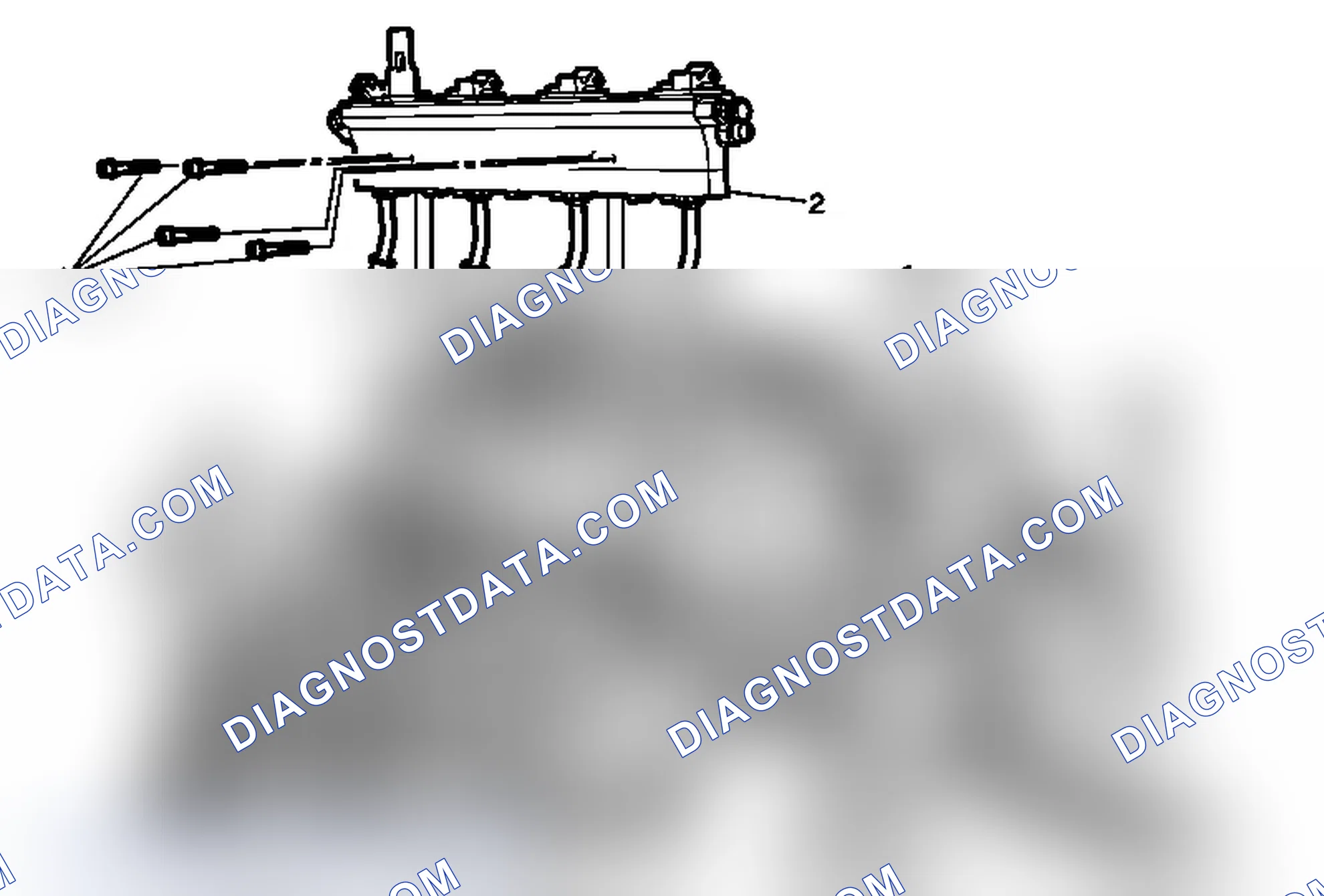 Scheme 55: Fuel Injection Fuel Rail Assembly Replacement - Bank 1 (LPG 3 Tank)