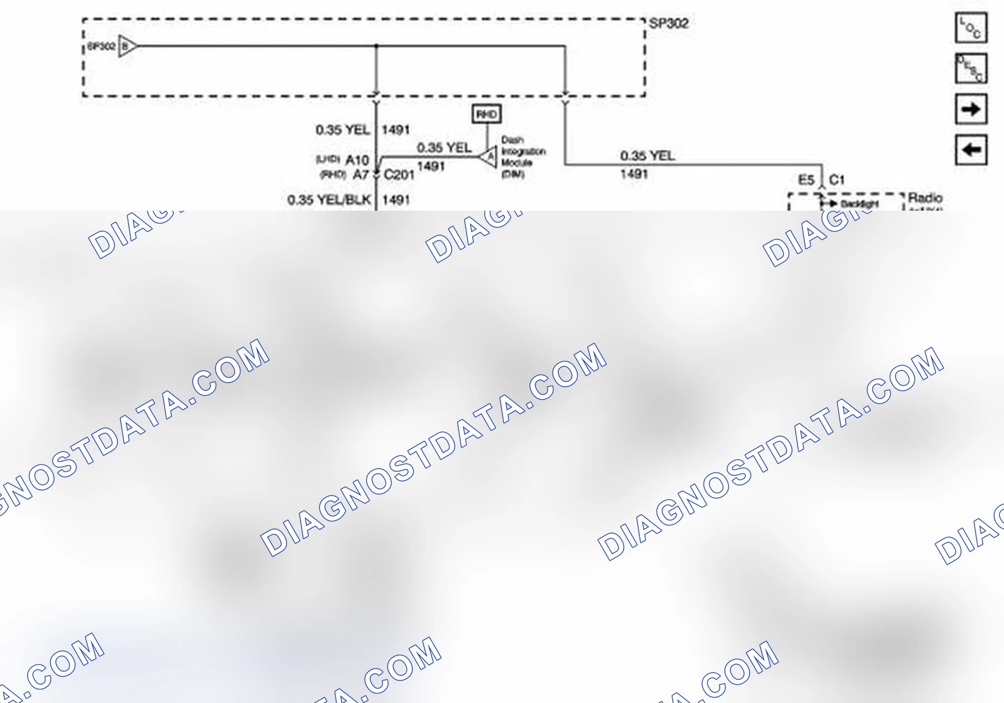 Scheme 403: DIC and Headlamp Switch