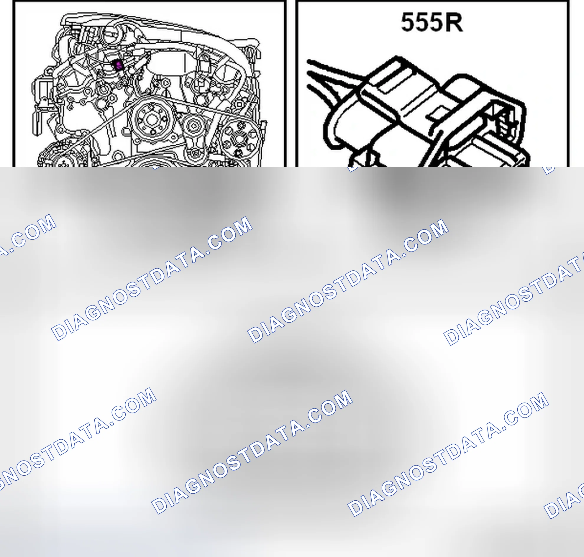 Scheme 877: Position sensor, intake camshaft, rear cylinder bank (555R)