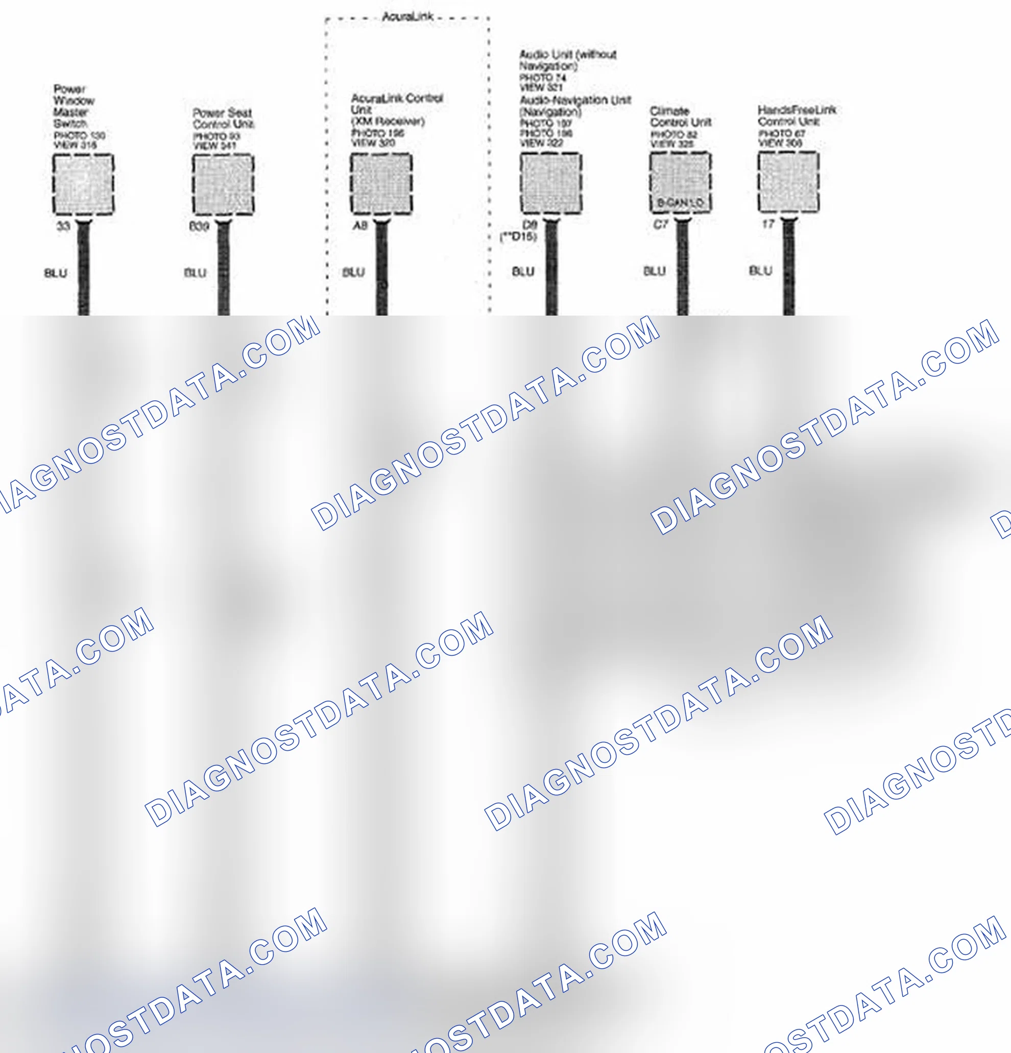 Scheme 287: Multiplex Integrated Control System Circuit Diagram - B-CAN Communication Line (Low) (Page 50-5)