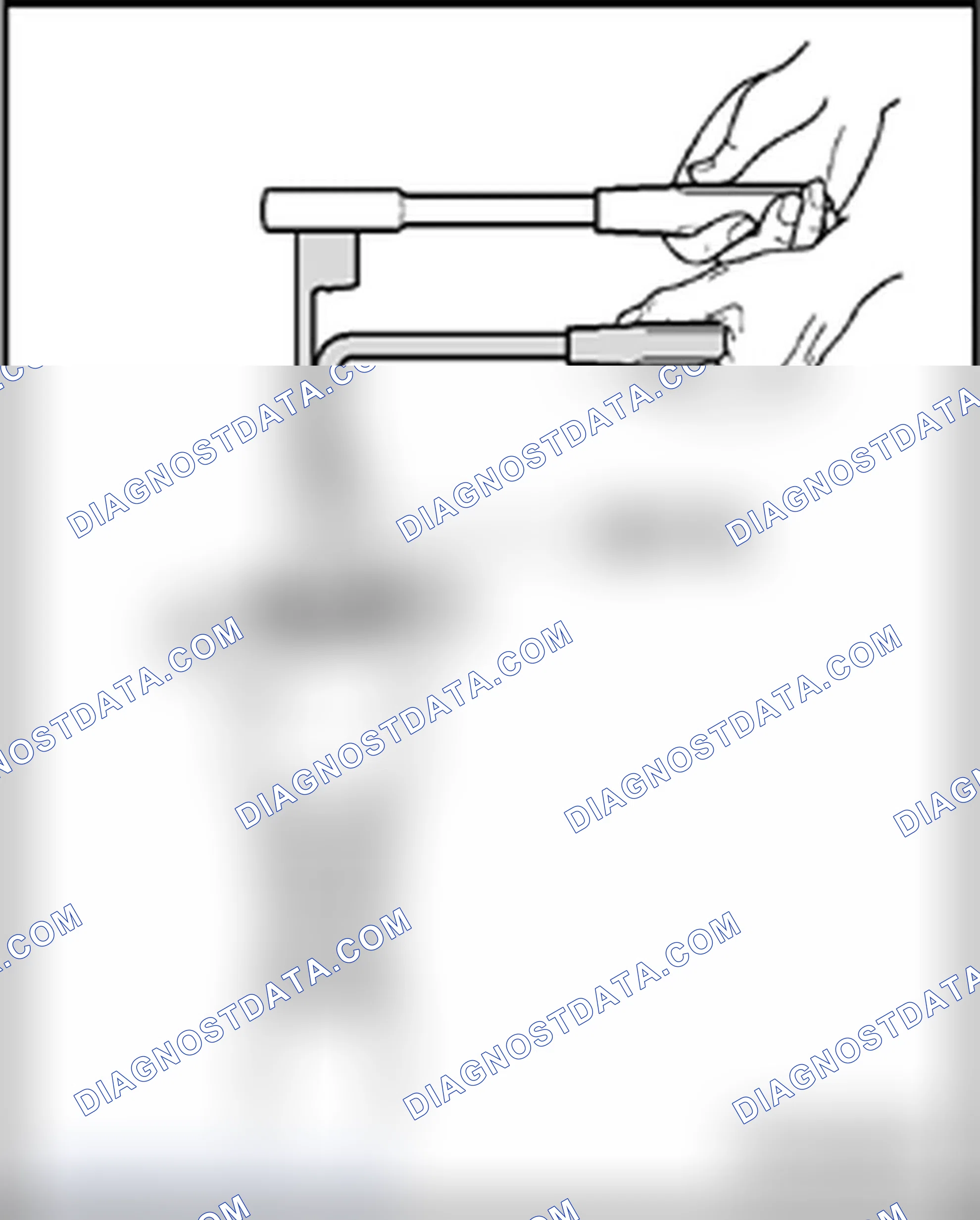 Scheme 189: Loosening and tightening bolted connection for strut mount