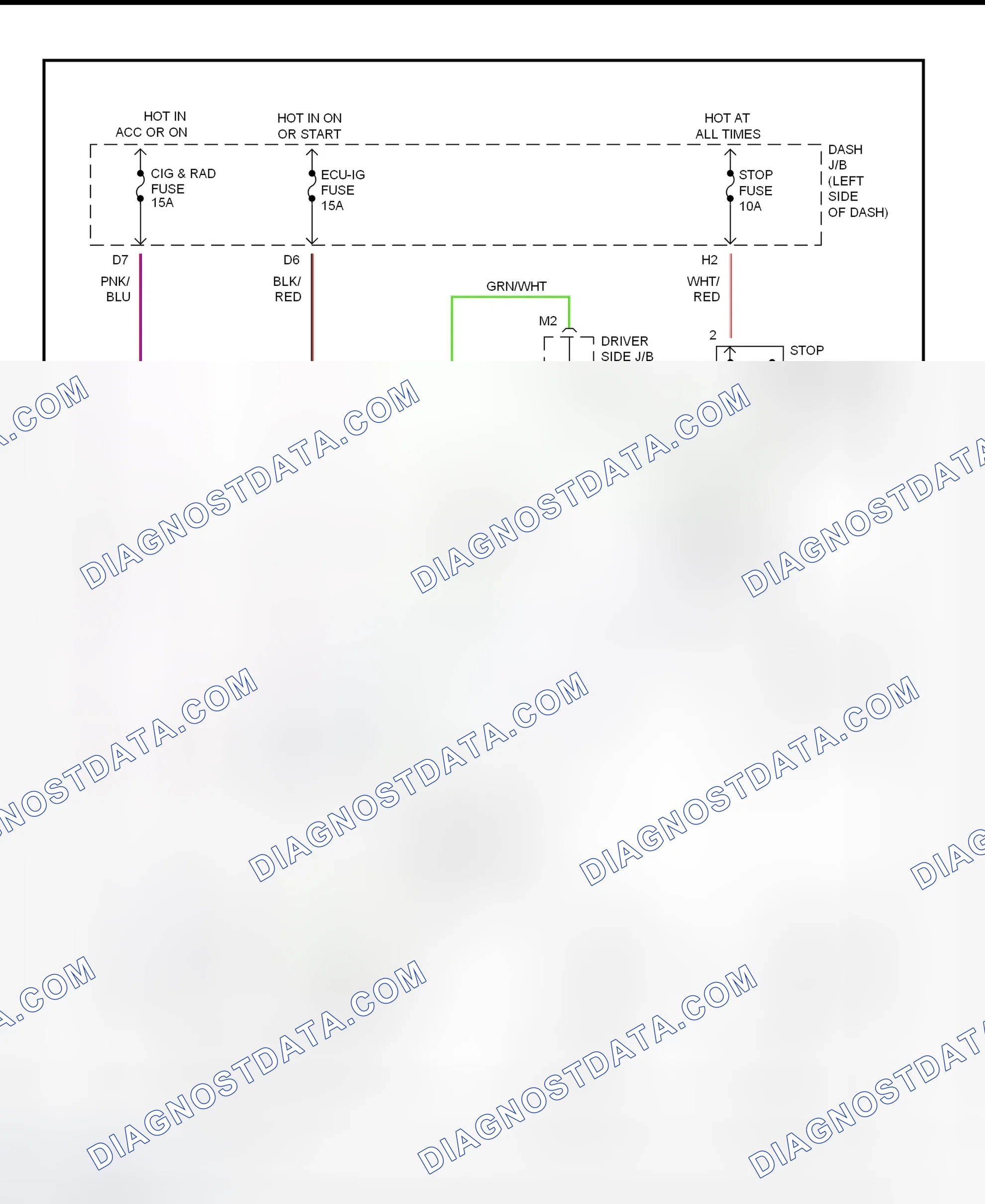Scheme 10: Shift Interlock System Wiring Diagram (1995-96 Avalon)
