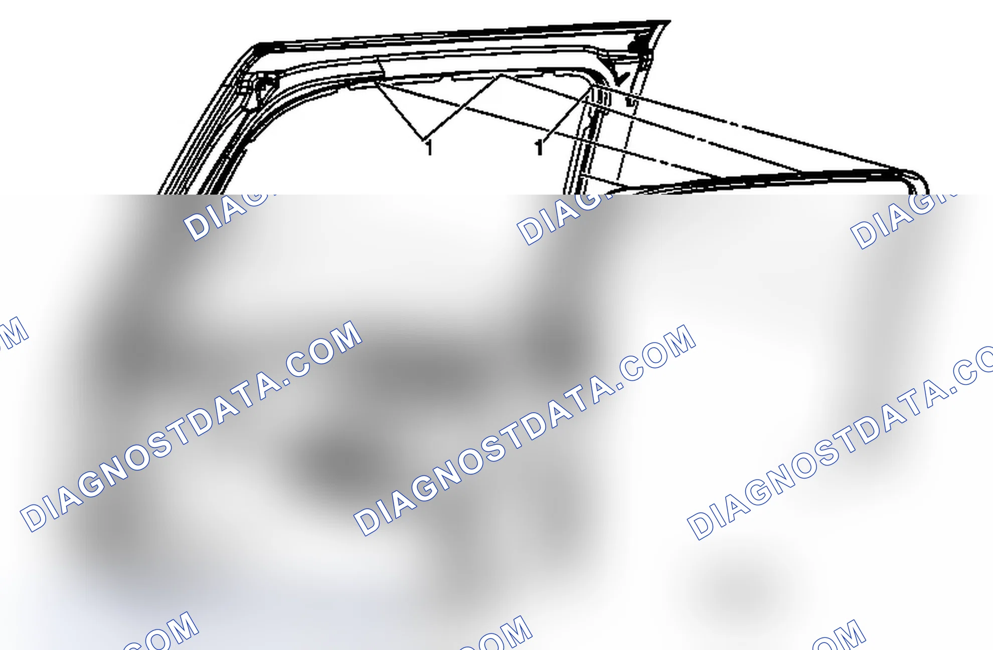 Scheme 77: Rear Door Opening Frame Garnish Molding Replacement