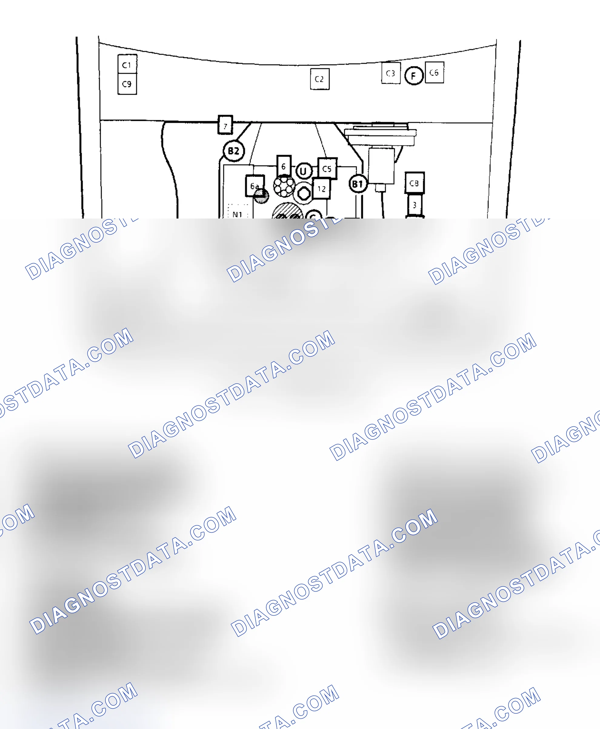 Scheme 139: Component Locations for "S/T" Series 2.8L
