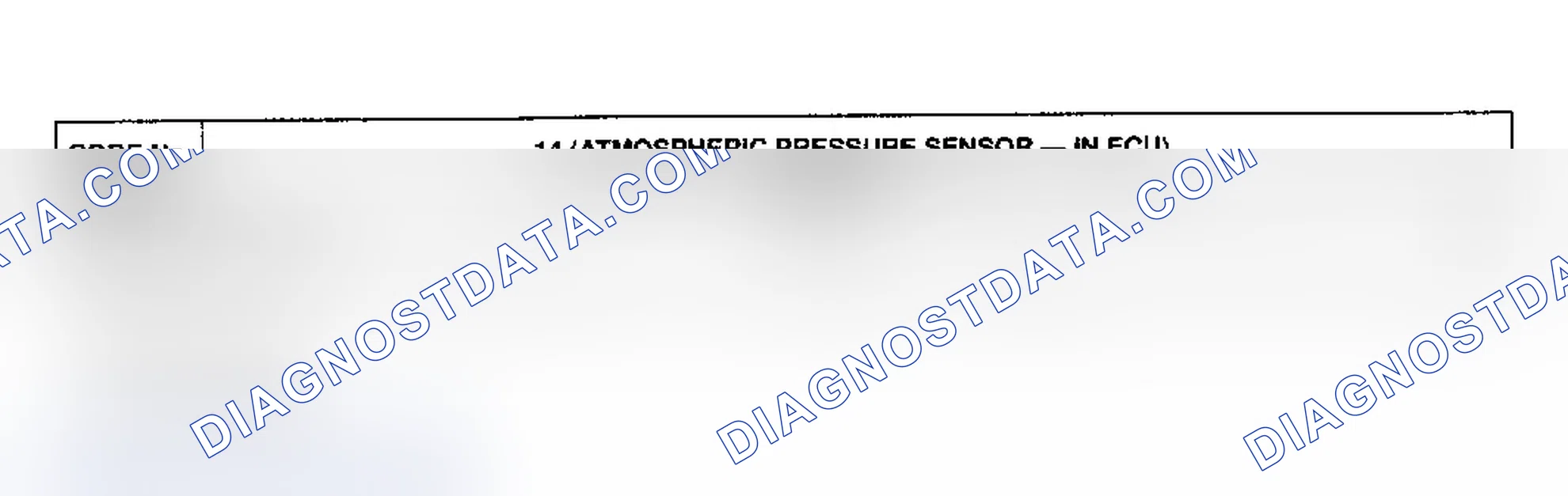 Scheme 21: CODE 14: ATMOSPHERIC PRESSURE SENSOR