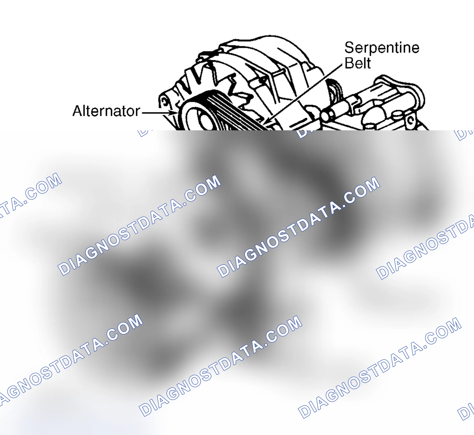 Scheme 12: Serpentine Belt Routing (5.7L Corvette)