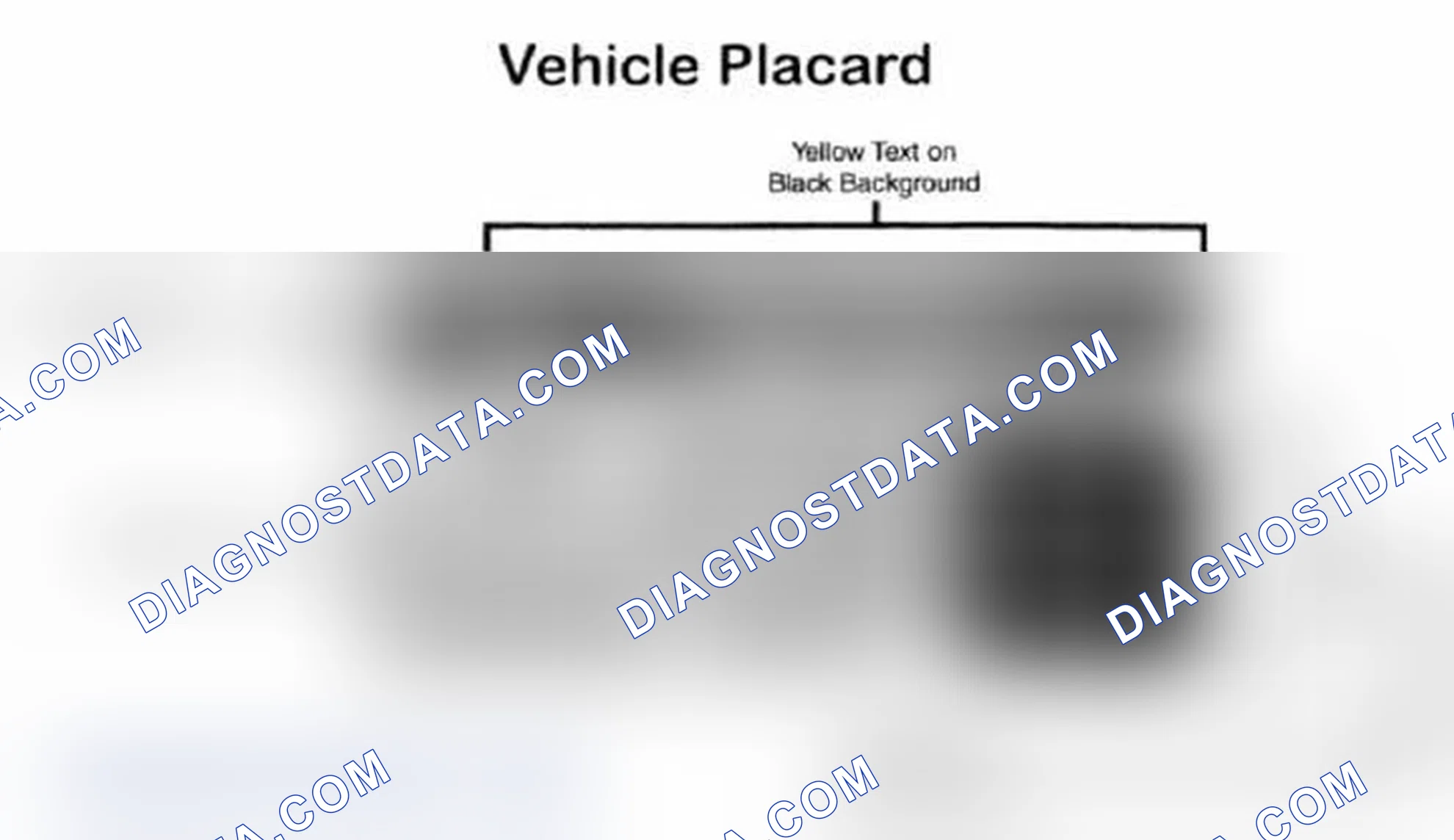 Scheme 28: Vehicle Tire Placard - Typical