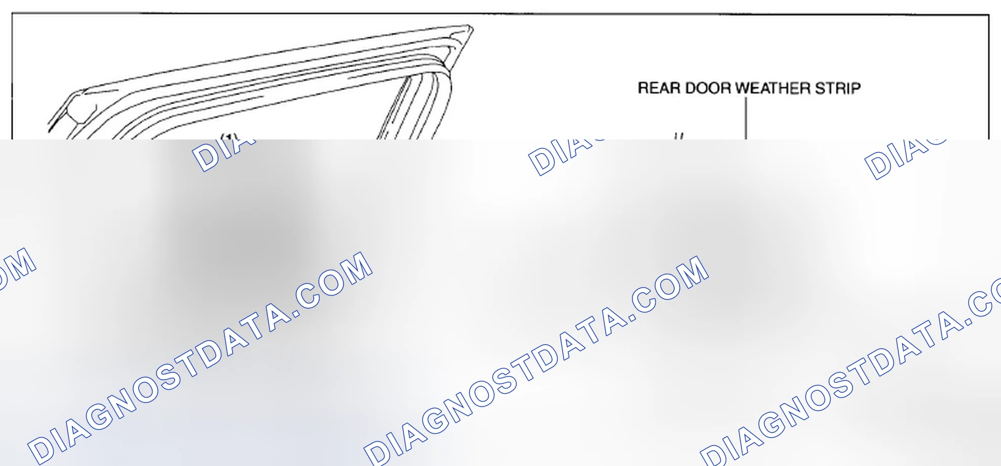 Scheme 9: REAR DOOR QUARTER GLASS REMOVAL/INSTALLATION