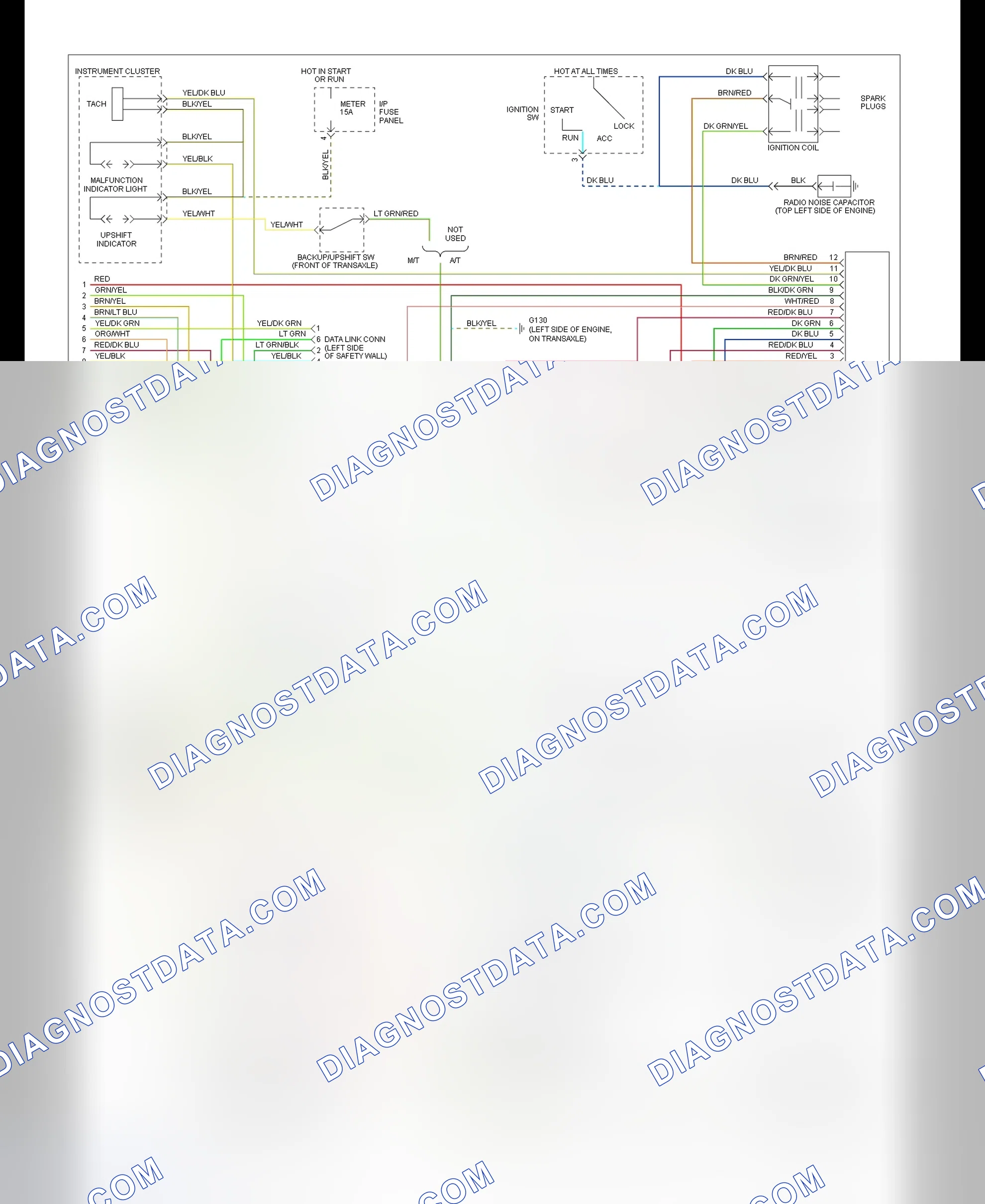 Scheme 207: EEC-IV Wiring Diagram (Escort & Tracer 1.9L - 2 Of 2)