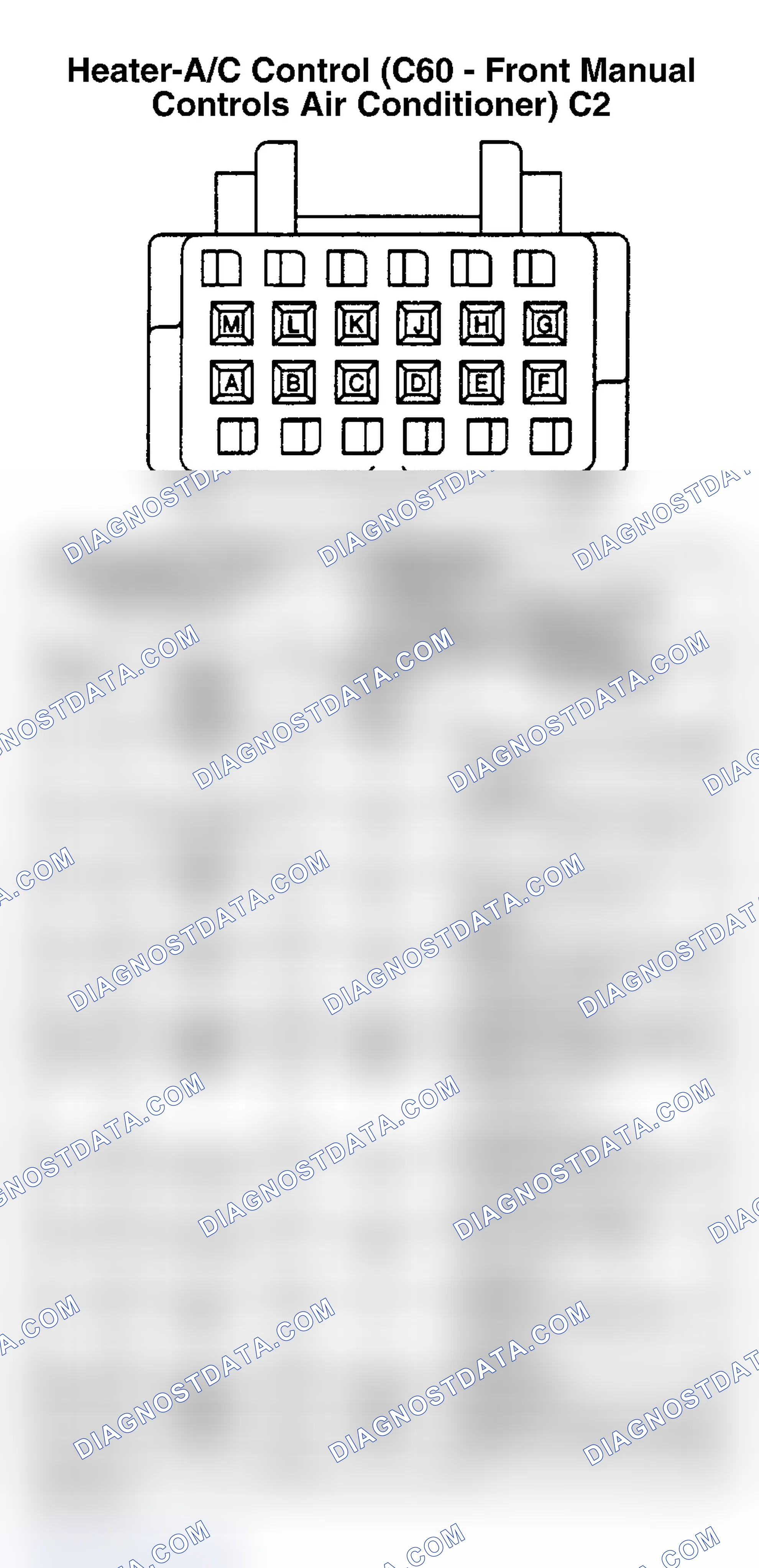Scheme 67: HEATER & A/C CONTROL (FRONT MANUAL A/C CONTROLS) C2