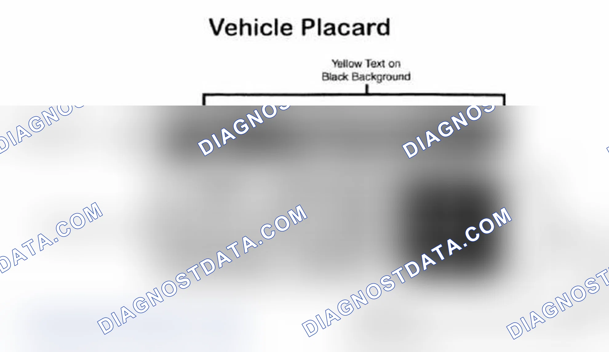 Scheme 5: Vehicle Tire Placard - Typical