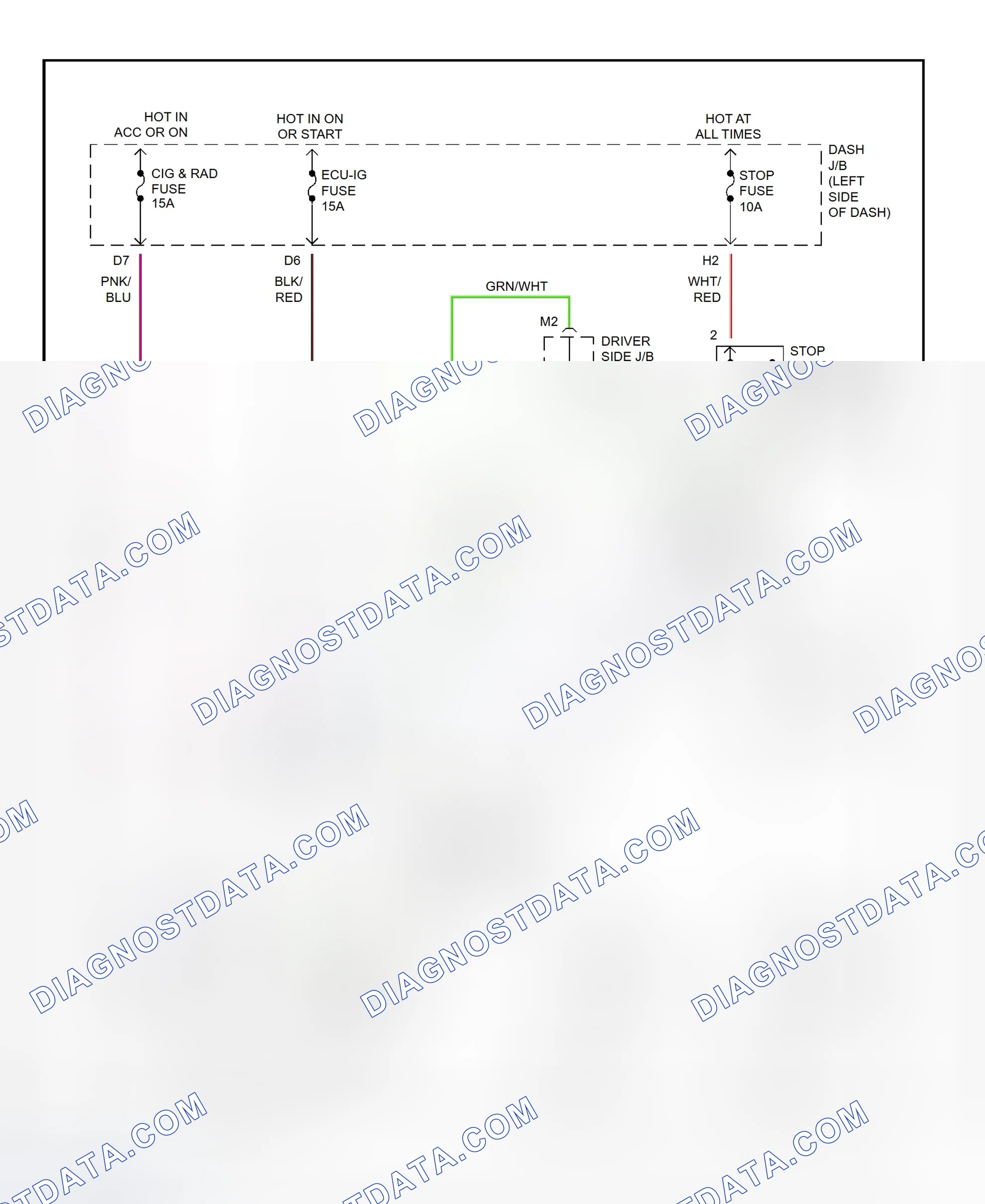 Scheme 10: Shift Interlock System Wiring Diagram (1995-96 Avalon)
